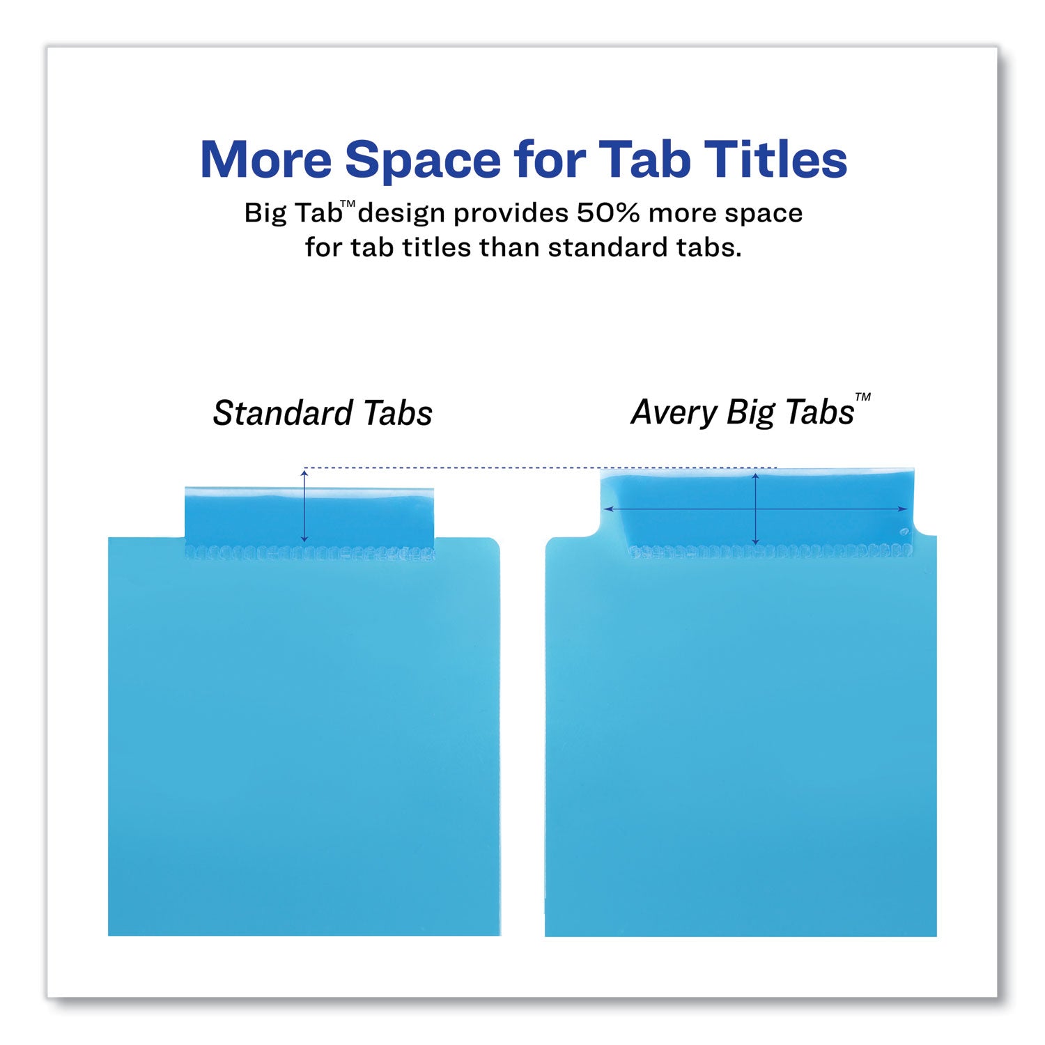 Avery® Big Tab Insertable Two-Pocket Plastic Dividers, 8-Tab, 11.13 X 9.25, Assorted, 1 Set