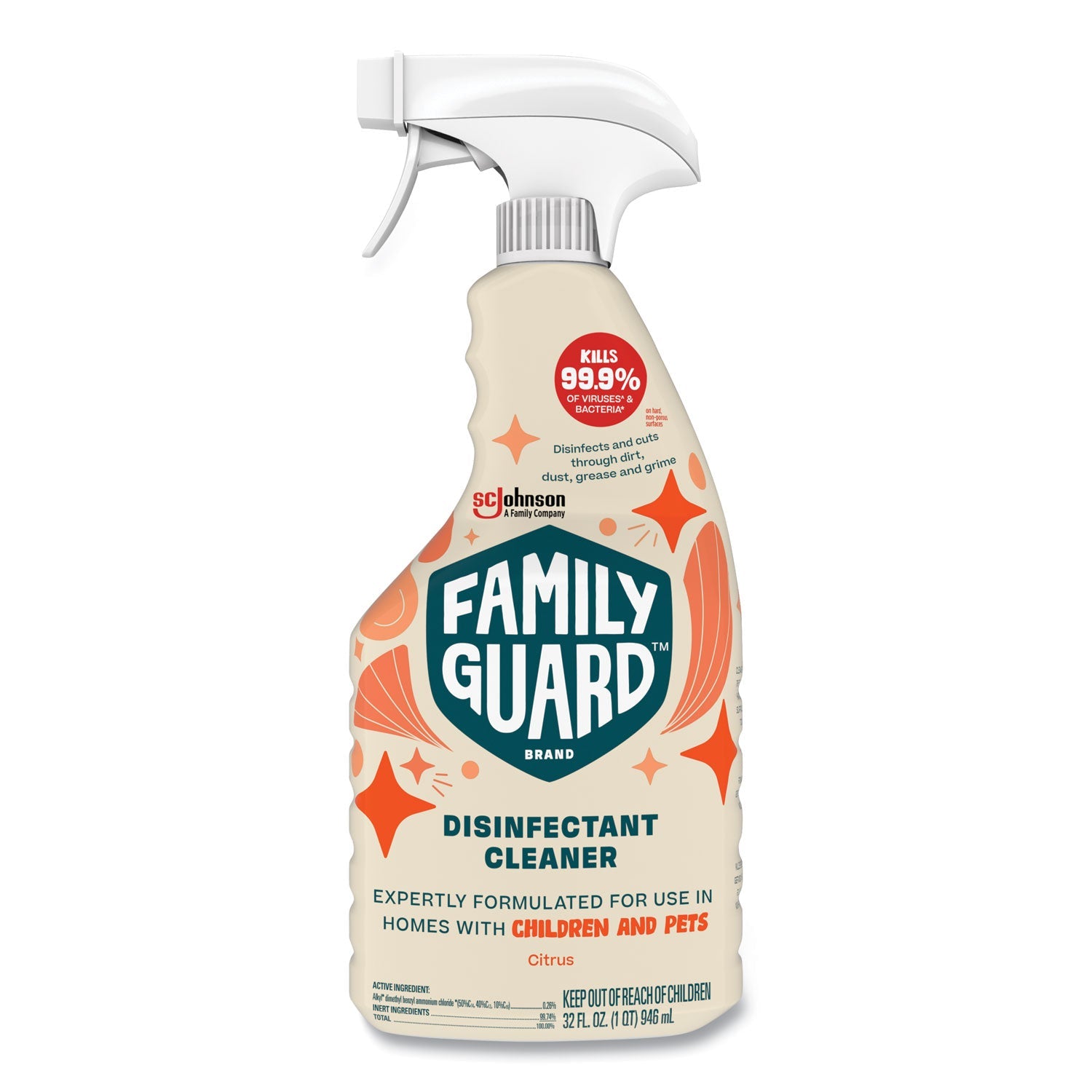 Disinfectant | Family Guard™ Citrus Scent 32oz 8-Ct