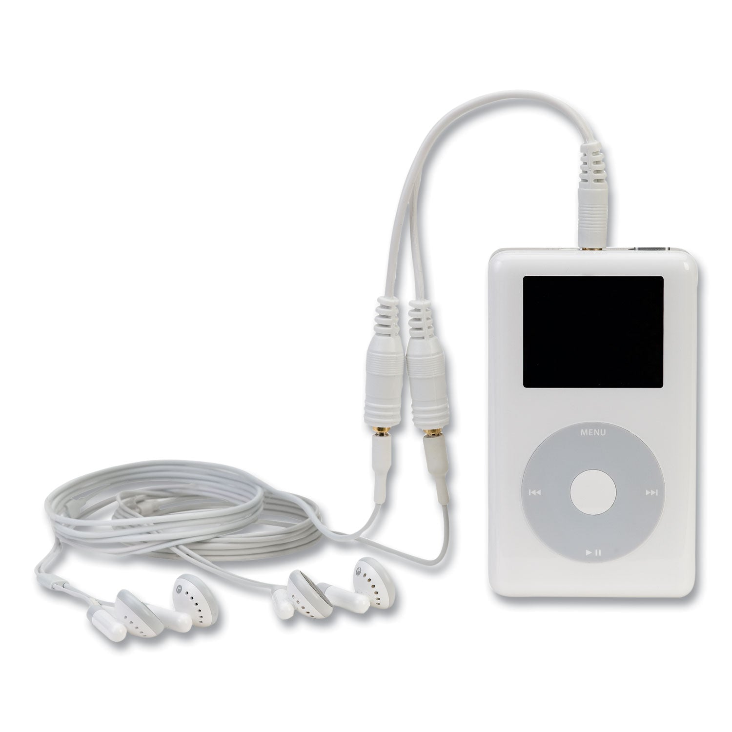 Belkin® Speaker And Headphone Splitter, White