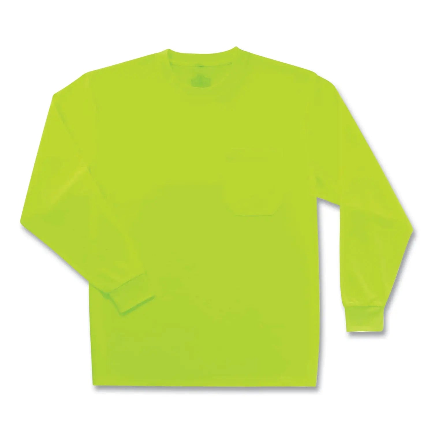 ergodyne® GloWear 8091 Non-Certified Hi-Vis Long Sleeve Shirt, Medium, Lime