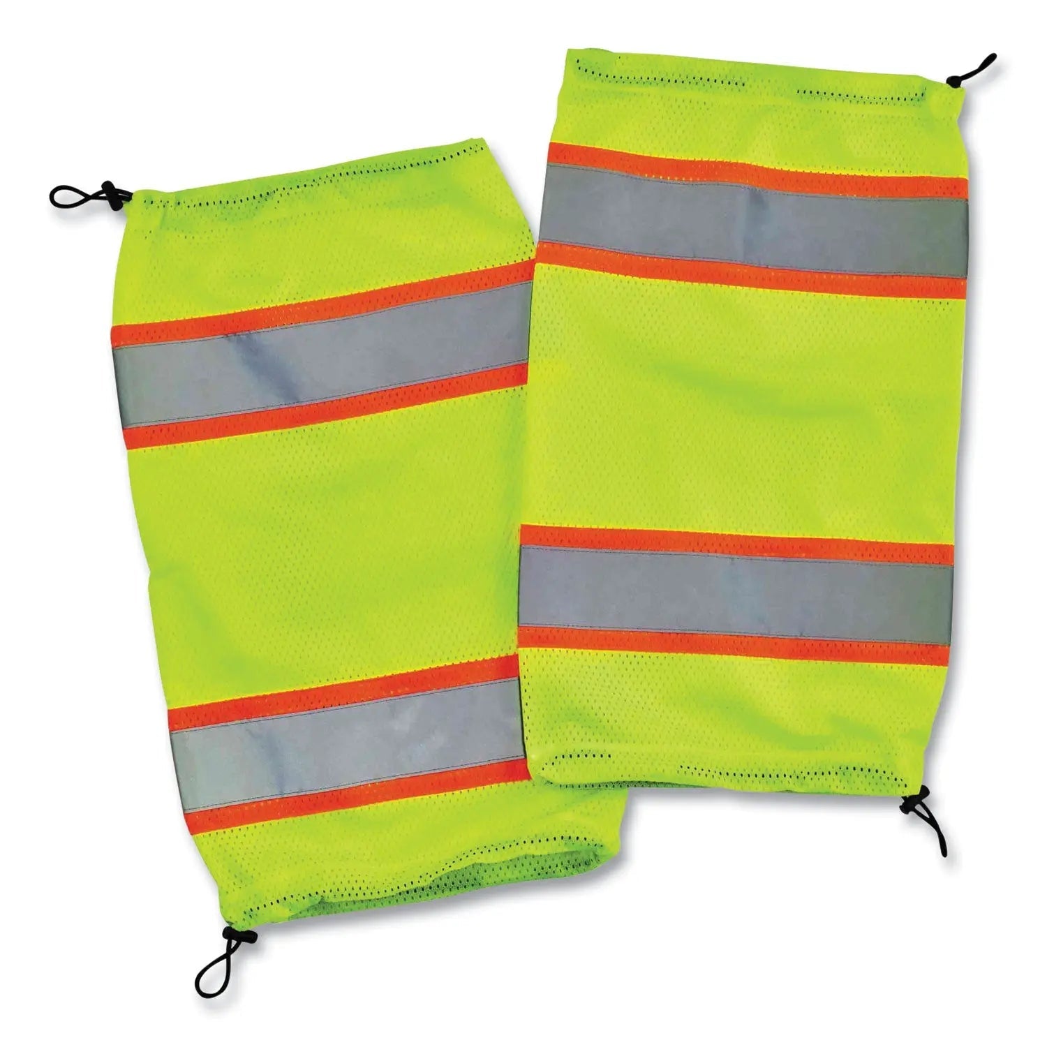 ergodyne® GloWear 8009 Class E Two-Tone Mesh Leg Gaiters, One Size Fits Most, Lime
