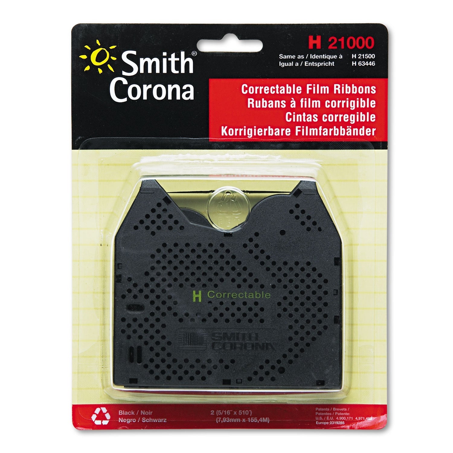 21000 Correctable Ribbon | 2/Pack, Smith Corona
