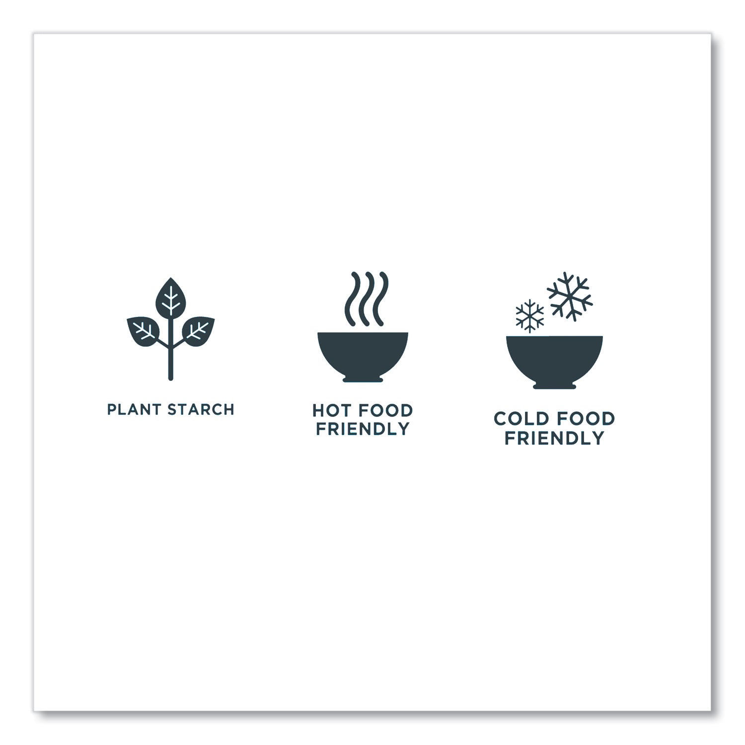 WNA EcoSense Renewable Plant Starch Cutlery, Spoon, Plastic, Cream, 50/Pack