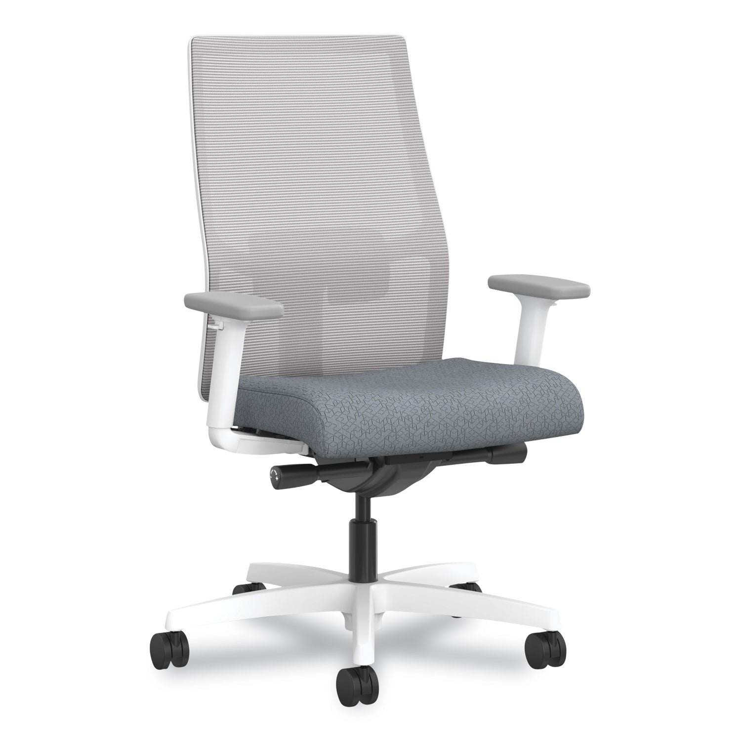 Mid-Back Task Chair | Orange Lumbar/White