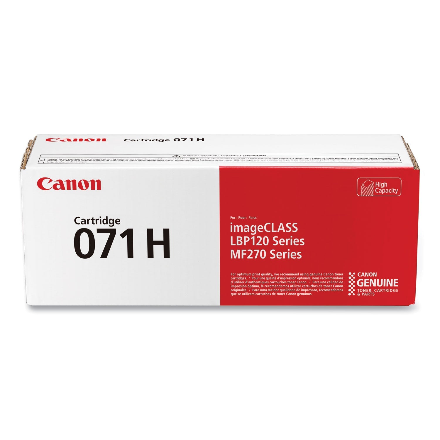 Canon® 5646C001 (071 H) High-Yield Toner, 5,500 Page-Yield, Black