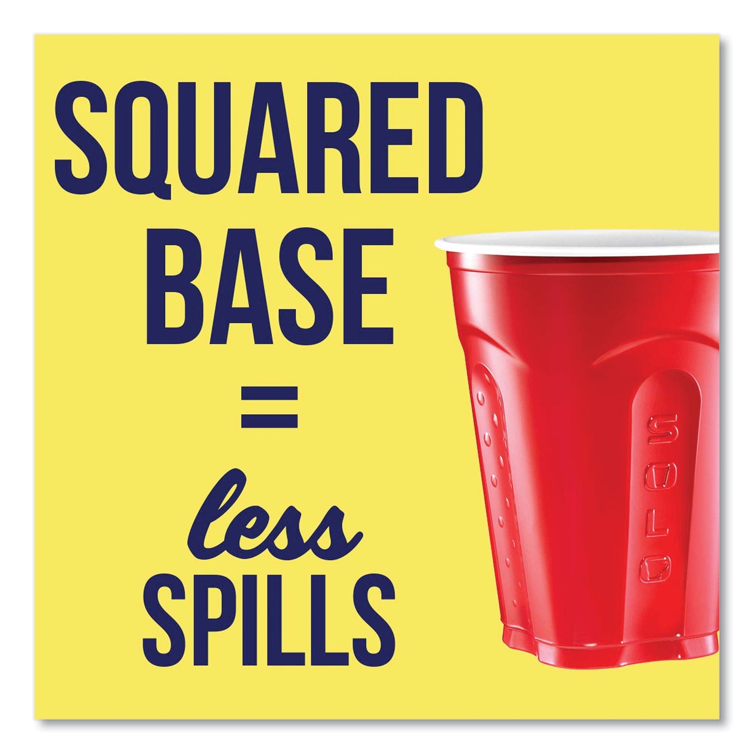 SOLO® Squared Plastic Party Cups, 18 oz, Red, 240/Carton - Bloom Skins