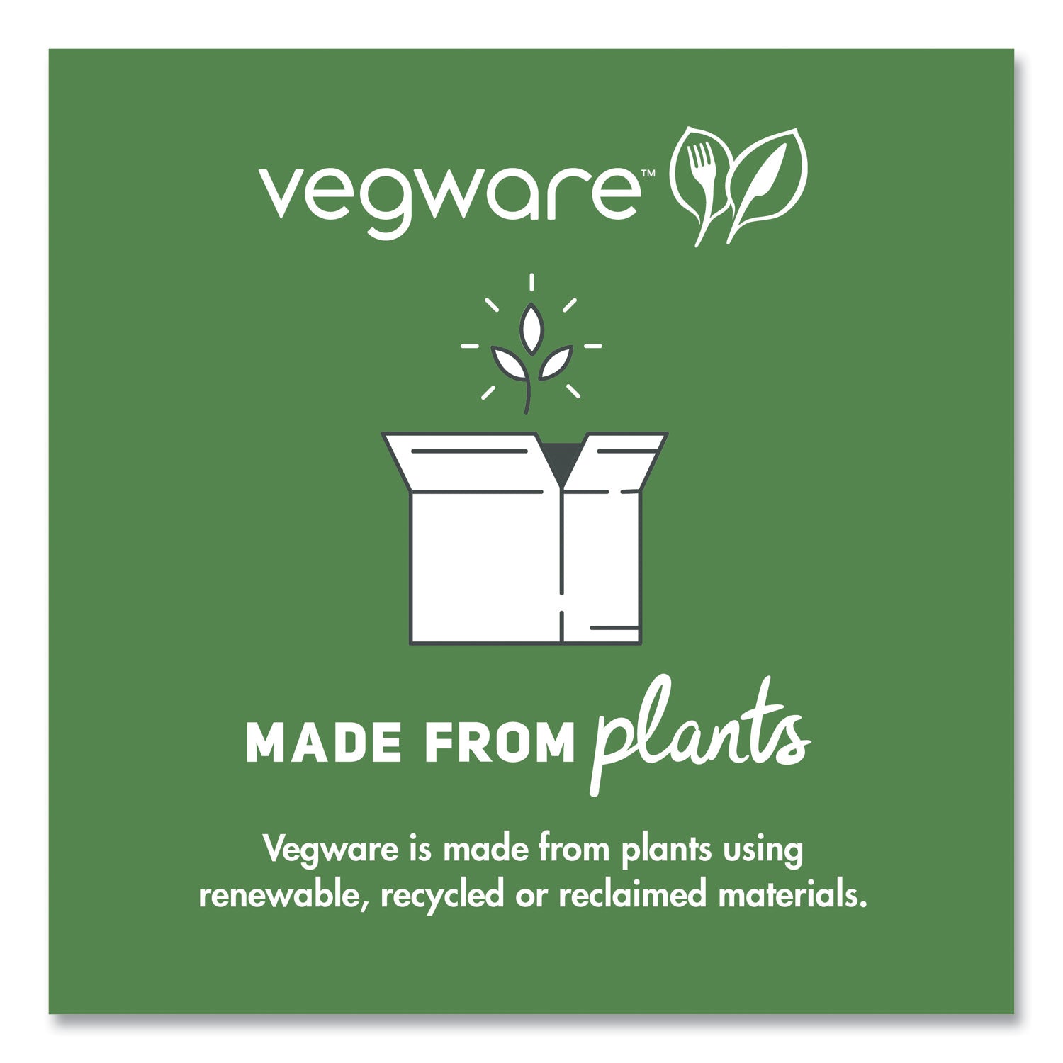 Vegware™ Nourish Molded Fiber Tableware, Compostable, Plate, Sugarcane, 6" dia, White, 1,000/Carton