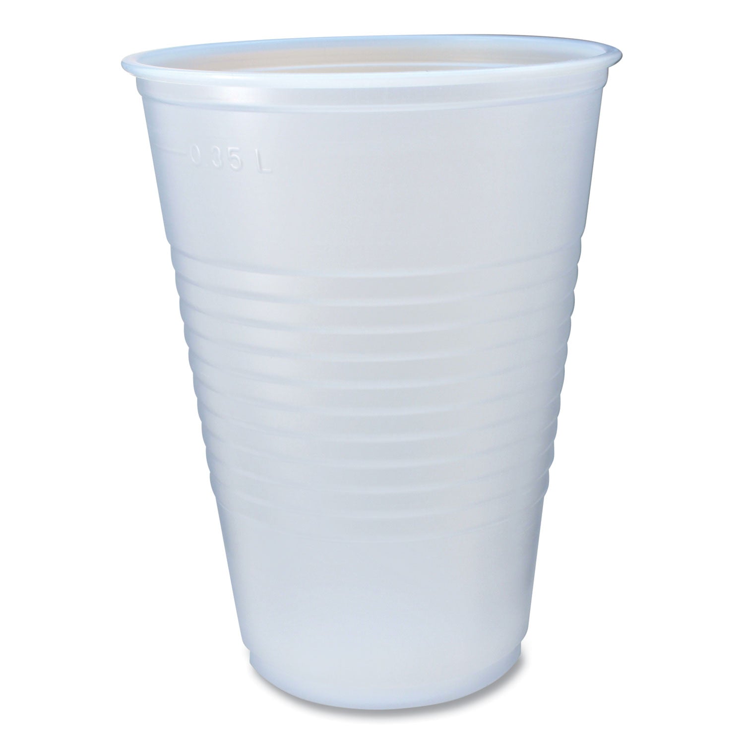 RK Ribbed Cold Drink Cups | 14oz Clear Plastic