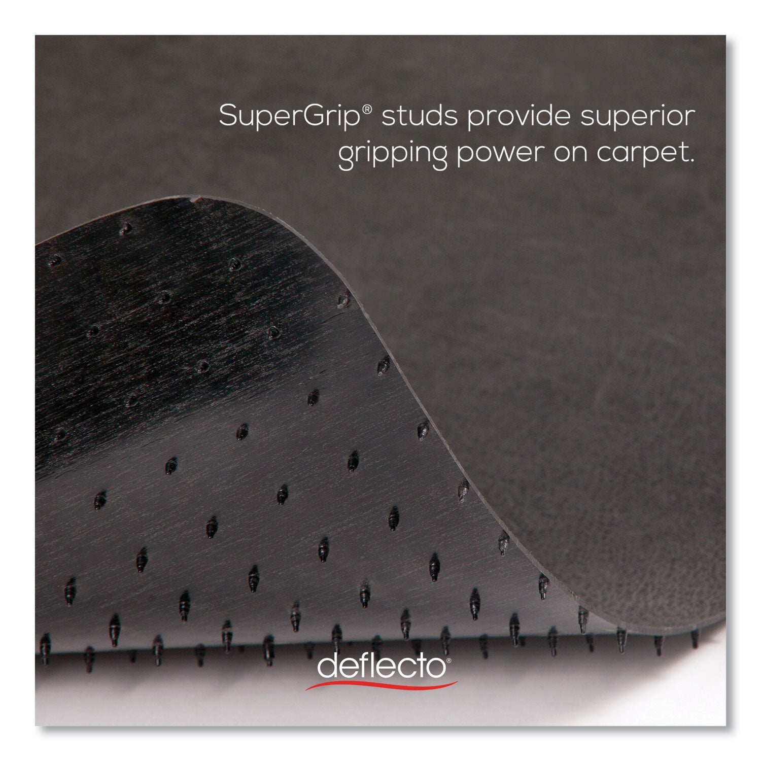 deflecto® EconoMat Carpet Chair Mat, Rectangular, 46 x 60, Black