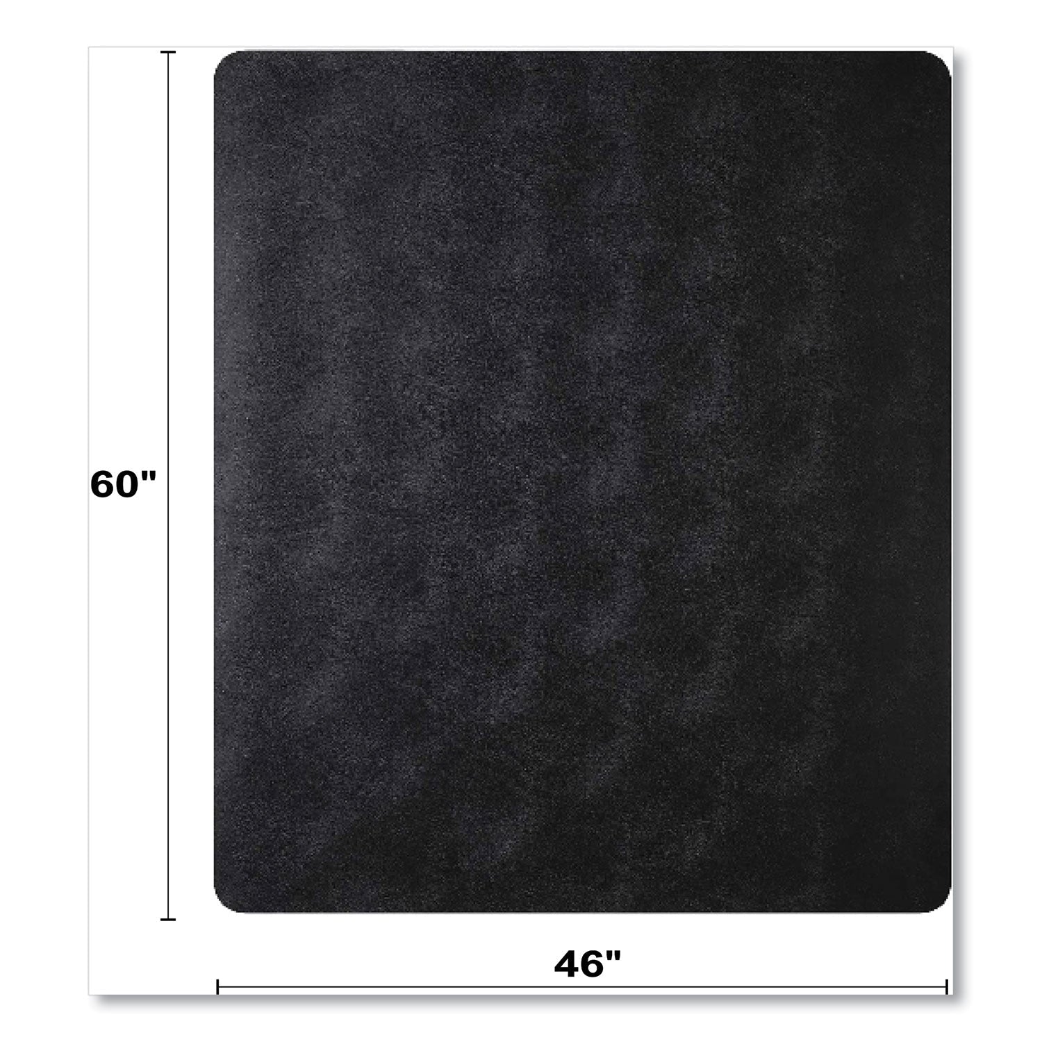 deflecto® EconoMat Carpet Chair Mat, Rectangular, 46 x 60, Black