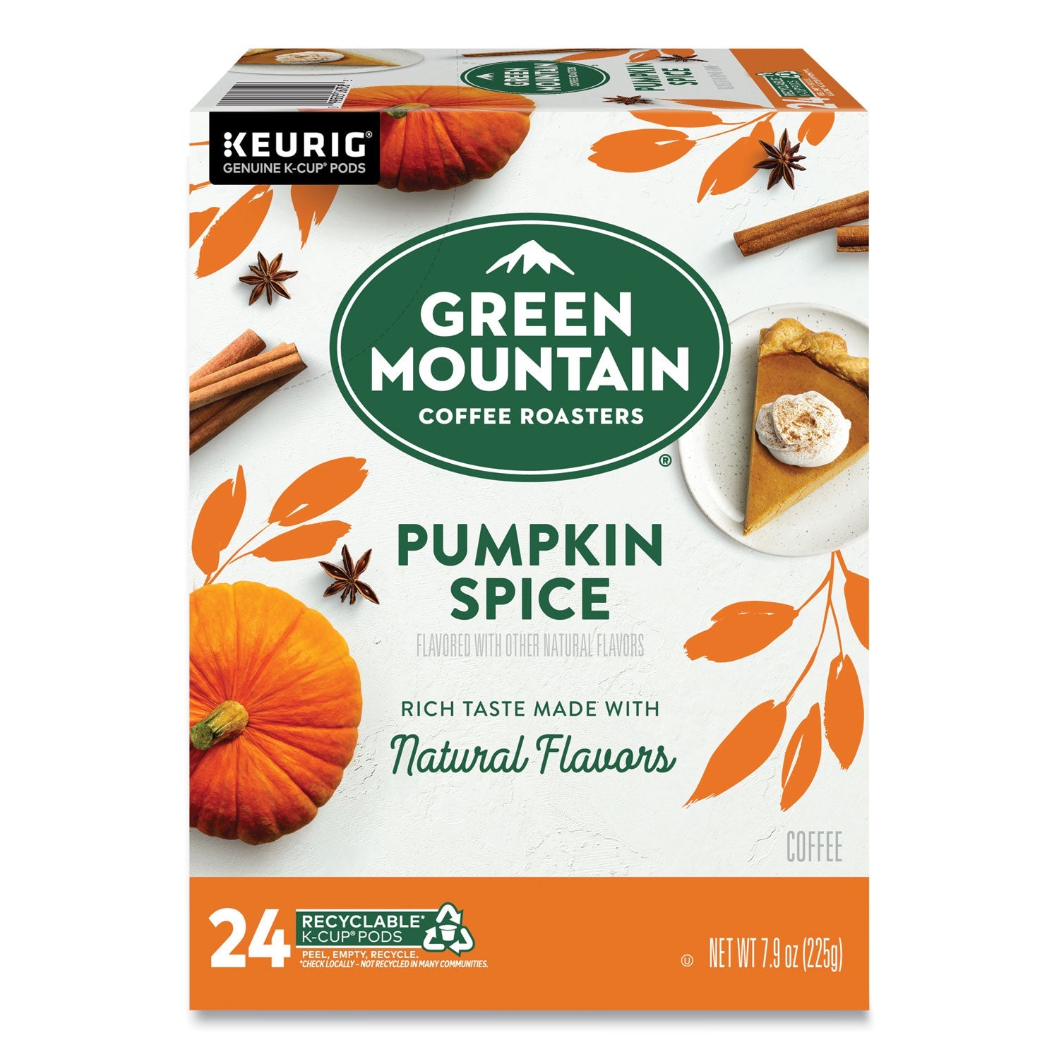 Green Mountain Coffee® Fair Trade Certified Pumpkin Spice Flavored Coffee K-Cups, 96/carton