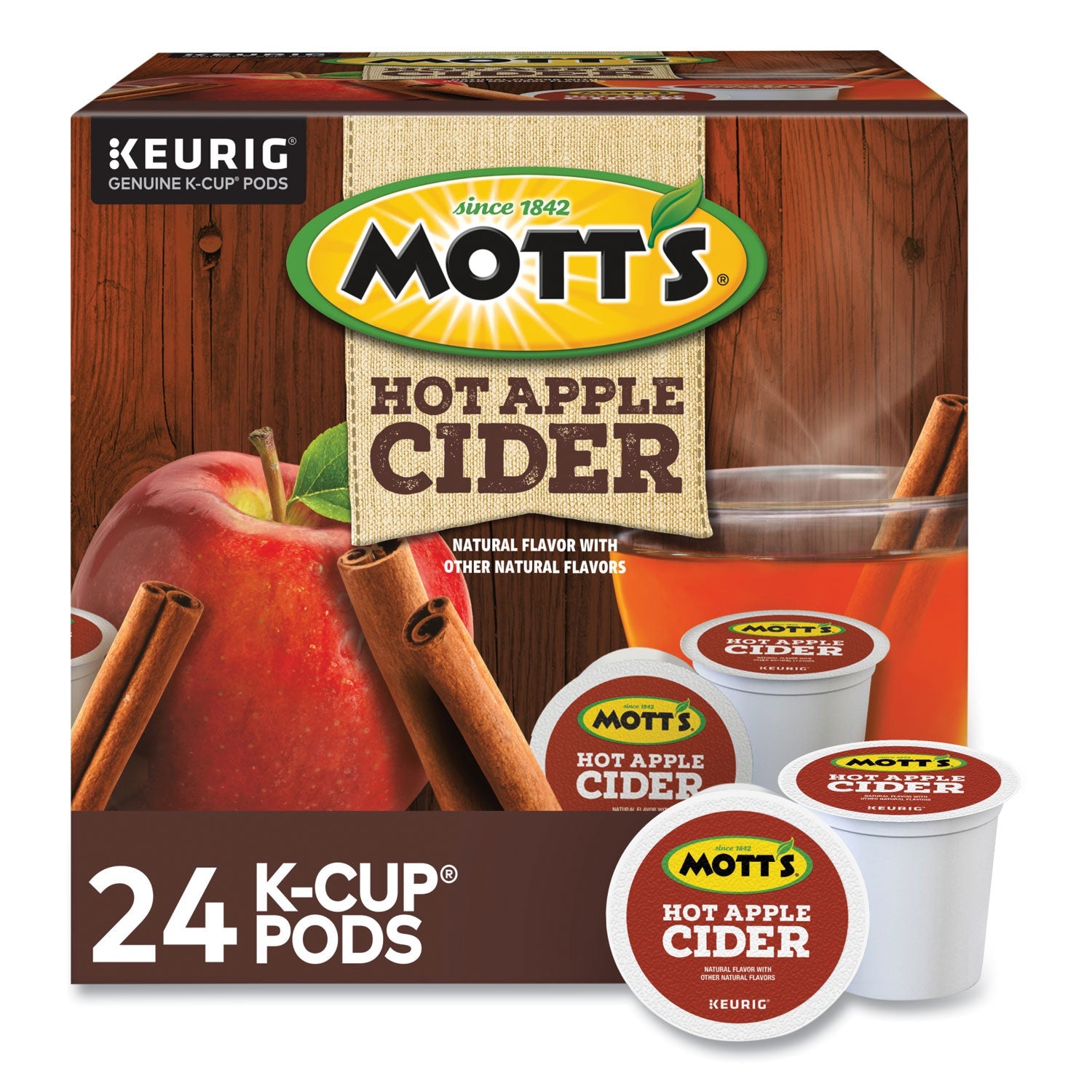 Mott's Hot Apple Cider K-Cup Pods | 24/Box