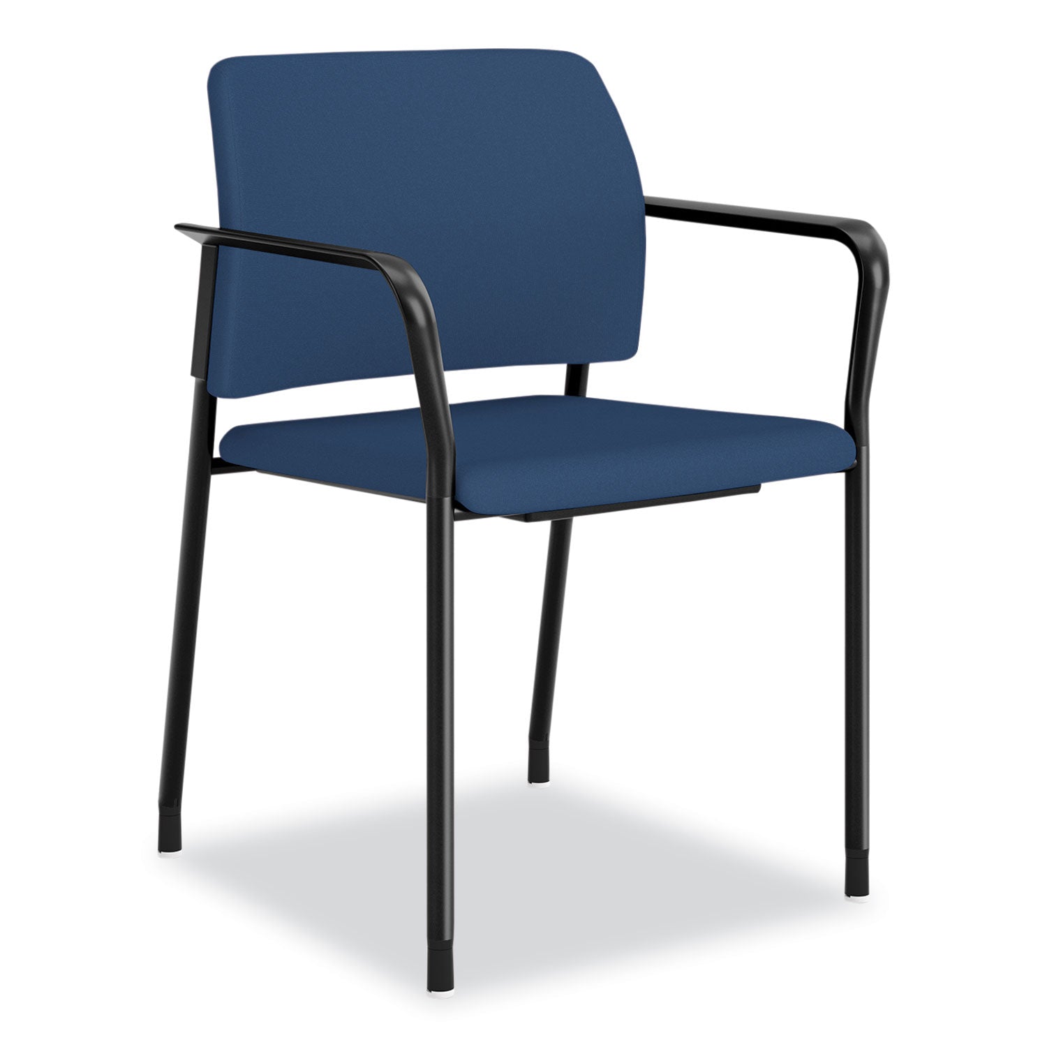 HON® Accommodate Series Guest Chair with Arms, Vinyl Upholstery, 23.5" x 22.25" x 32", Elysian Seat/Back, Charblack Legs, 2/Carton