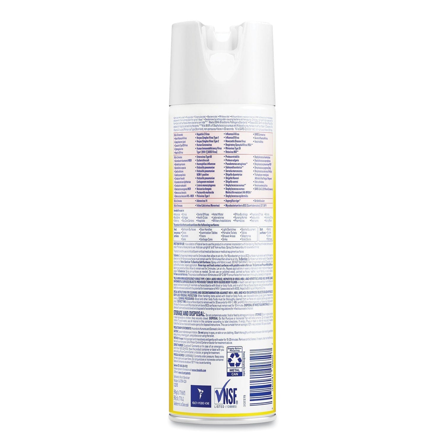Professional LYSOL® Brand Disinfectant Spray, Original Scent, 19 Oz Aerosol Spray, 12/carton