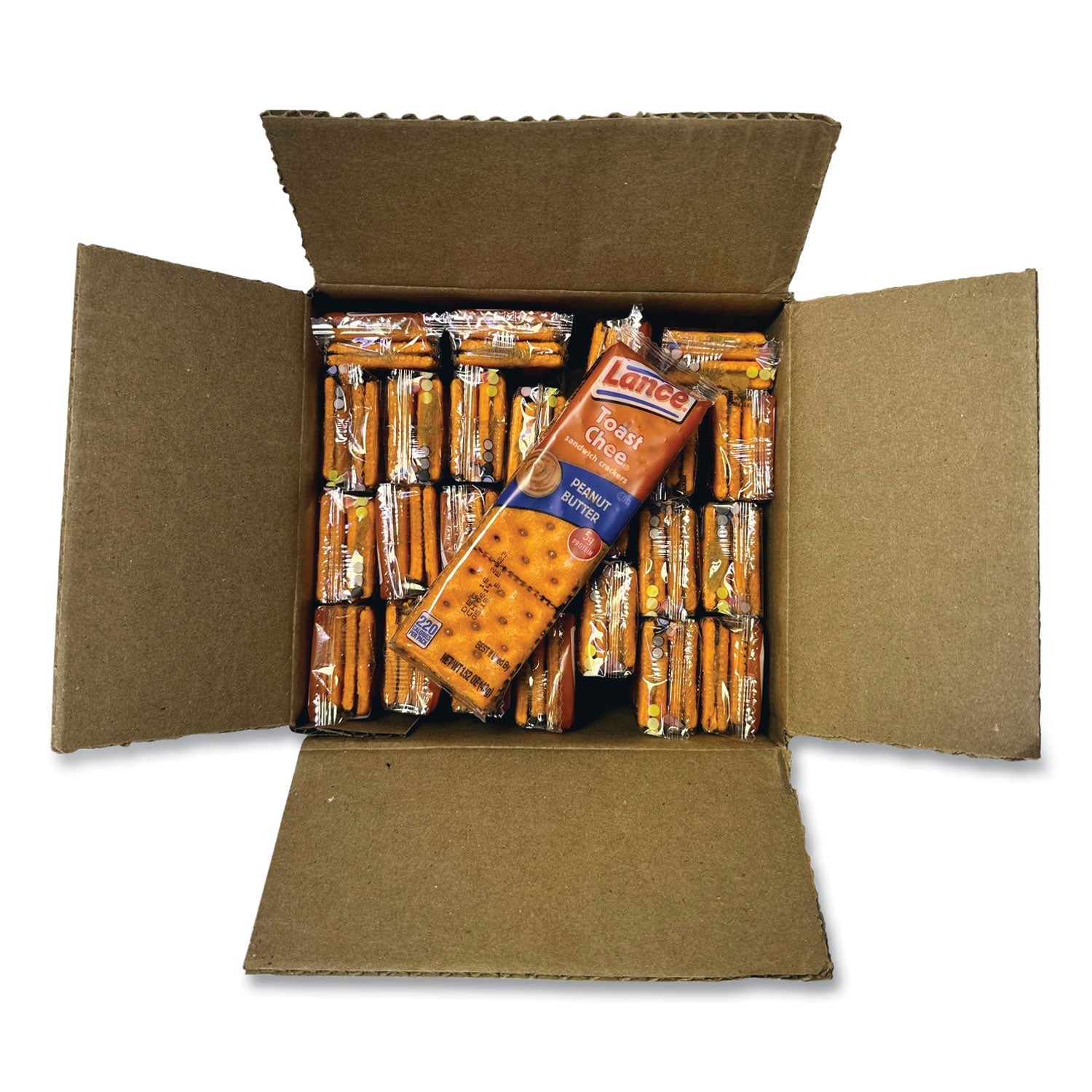 Lance® Toast Cheese Crackers, Peanut Butter, 1.5 oz Packet, 24/Box - Bloom Skins