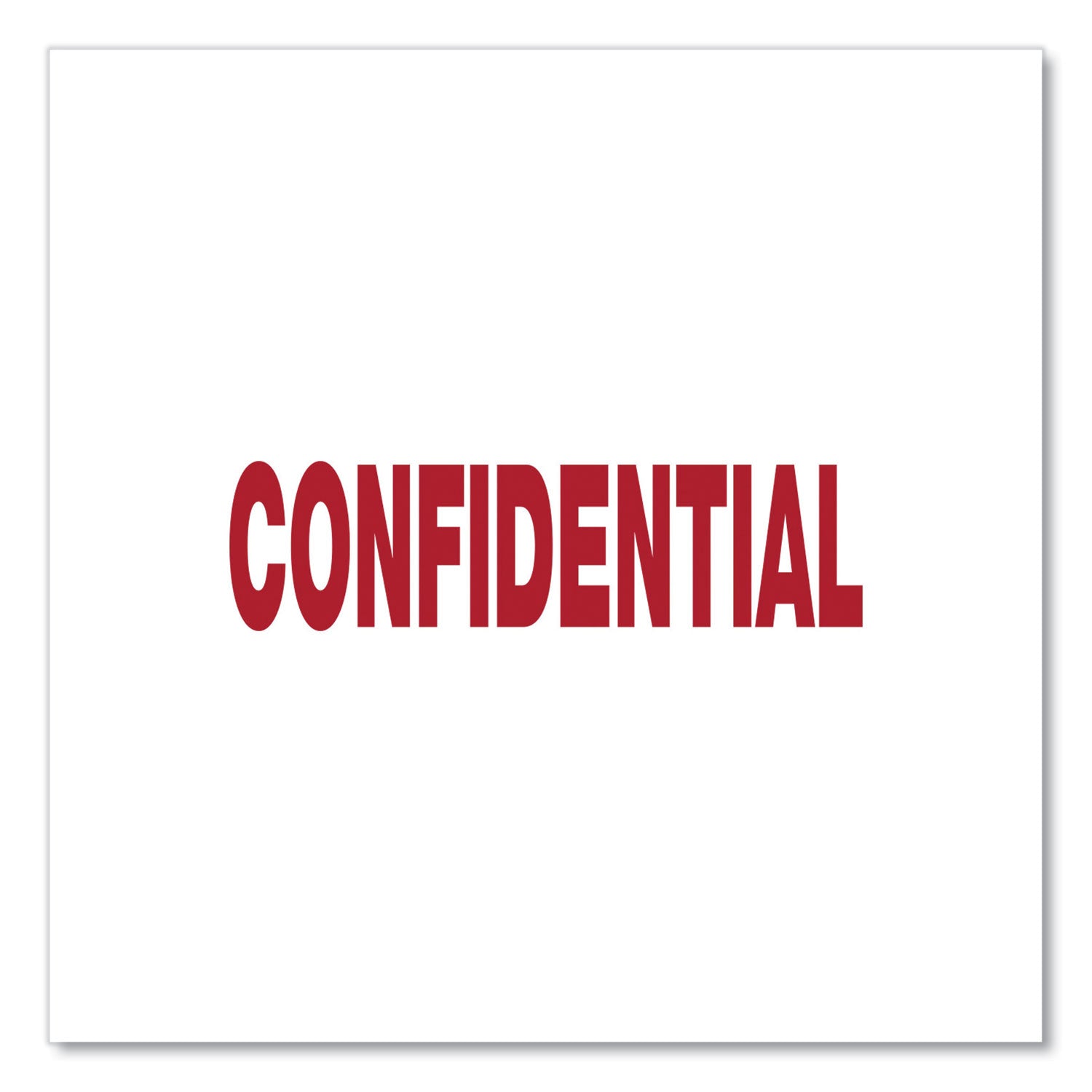 Universal® Message Stamp, Confidential, Pre-Inked One-Color, Red