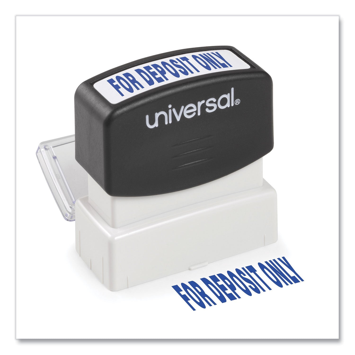 Message Stamp | For Deposit Only, Pre-Inked Blue