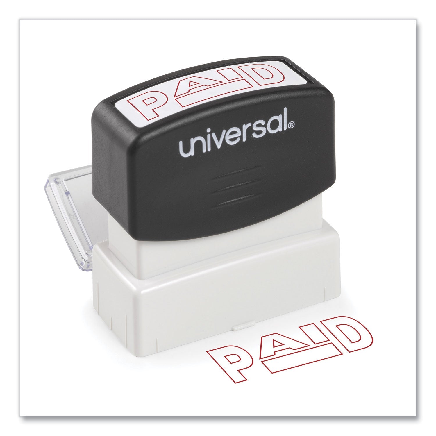 Message Stamp | Paid, Pre-Inked Red