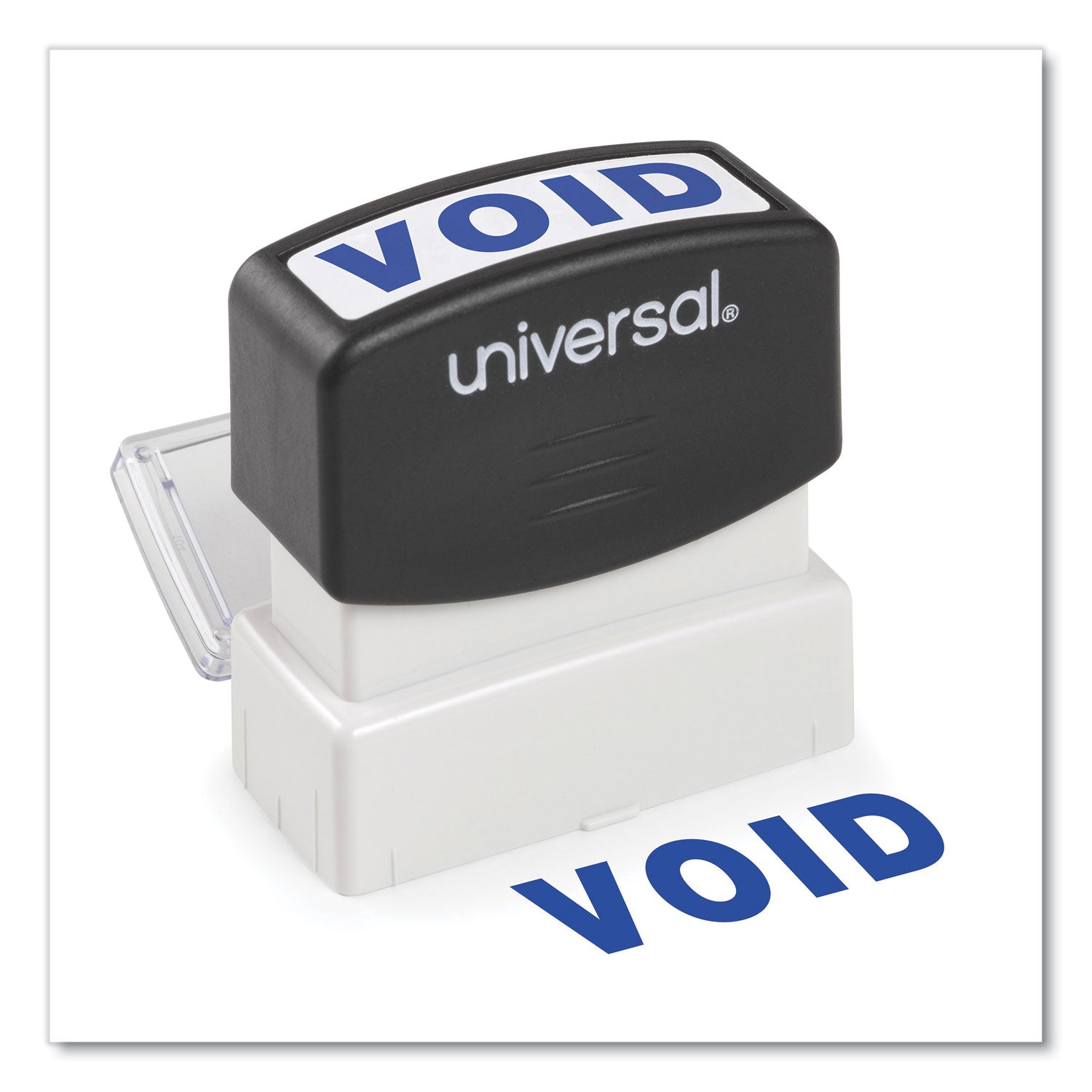 Universal® Message Stamp, Void, Pre-Inked One-Color, Blue