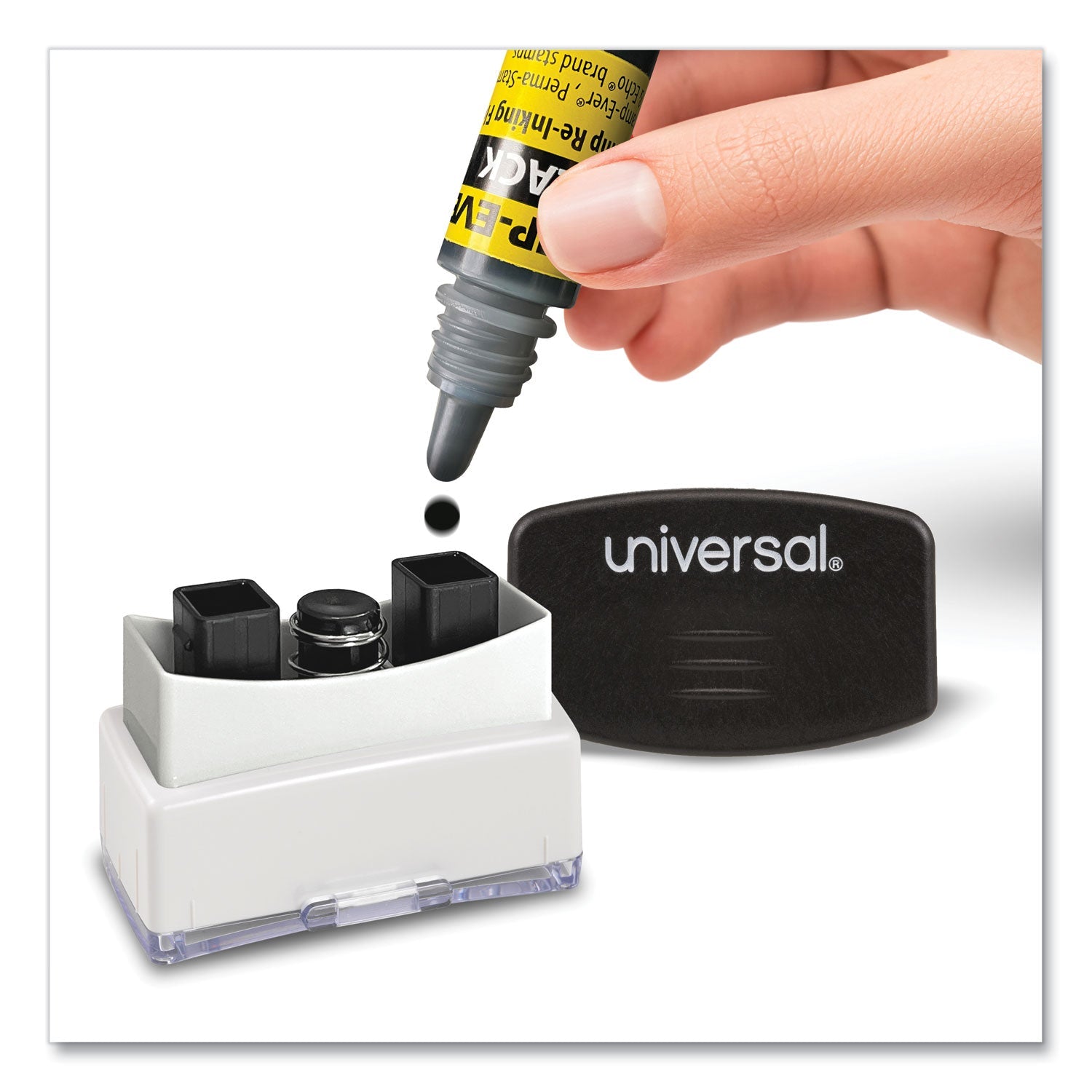 Trodat® Refill Ink For Clik! And Universal Stamps, 7 Ml Bottle, Black