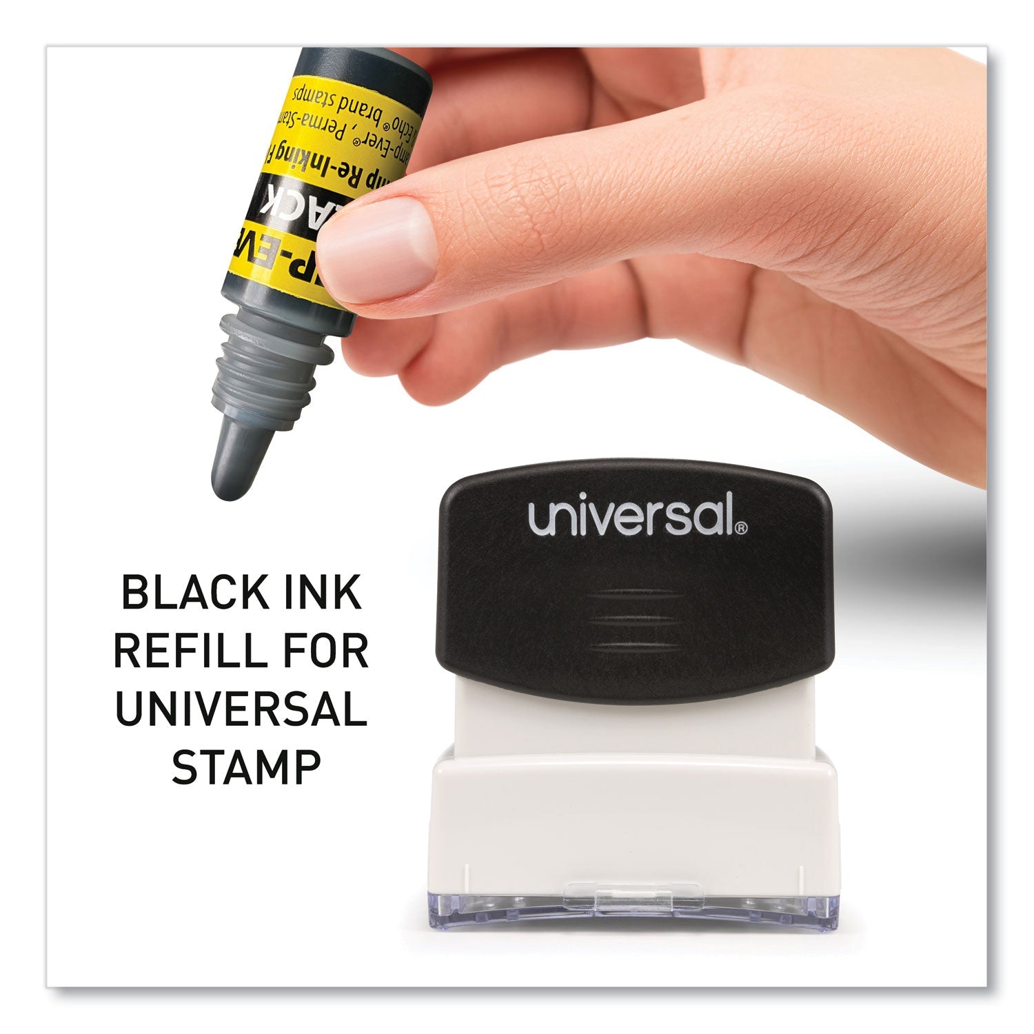 Trodat® Refill Ink For Clik! And Universal Stamps, 7 Ml Bottle, Black