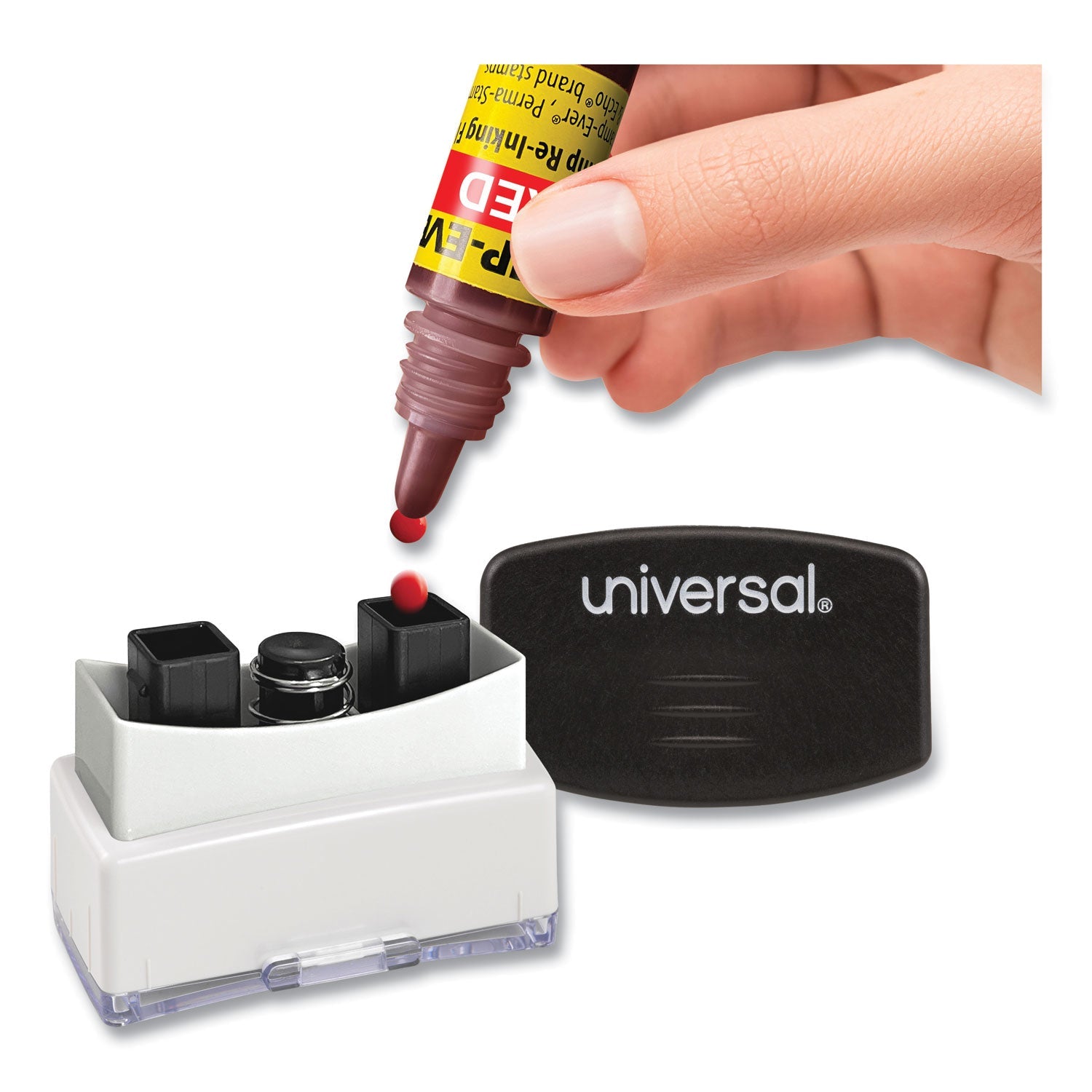 Trodat® Refill Ink For Clik! And Universal Stamps, 7 Ml Bottle, Red