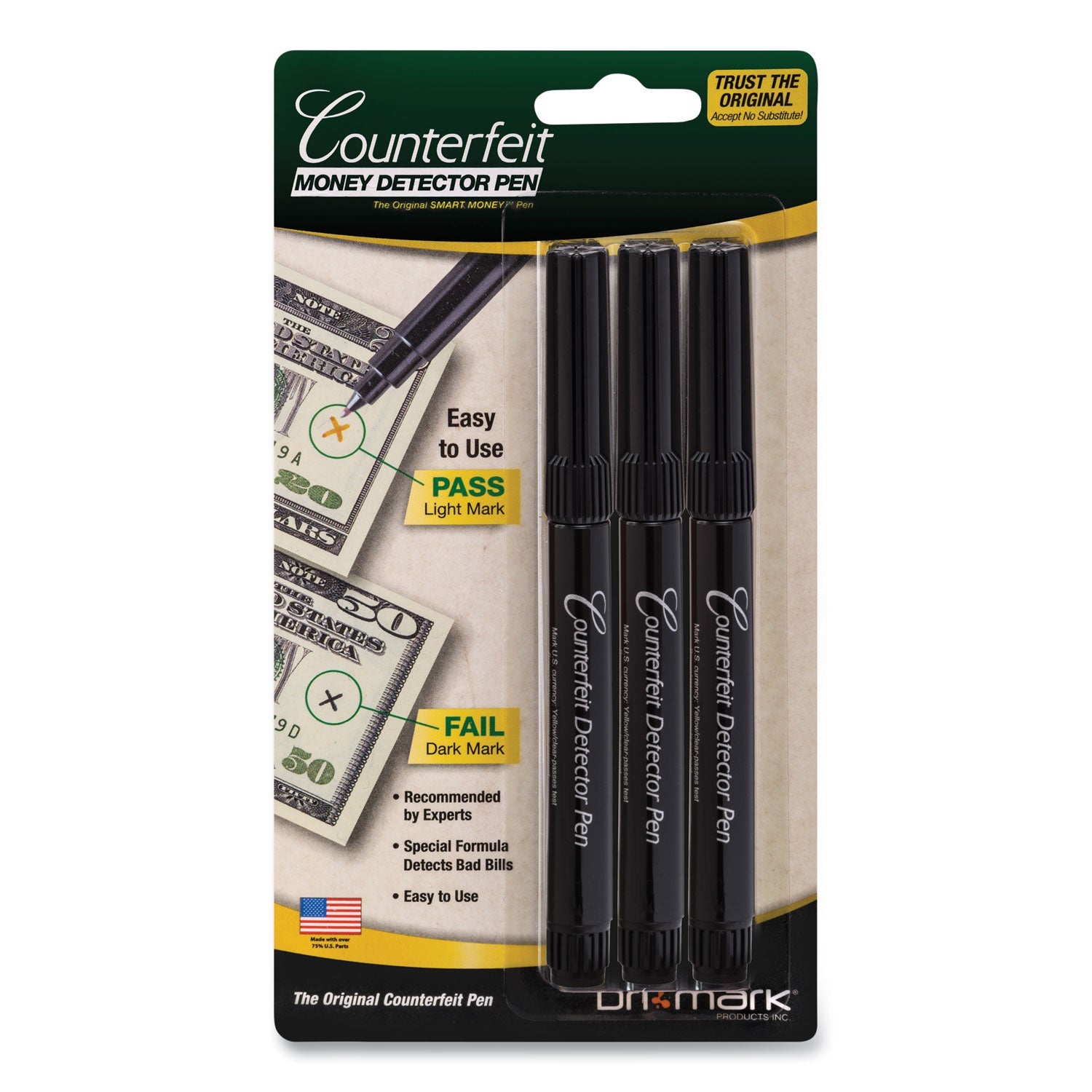 Counterfeit Bill Detector Pen | 3-Pack, Dri-Mark®