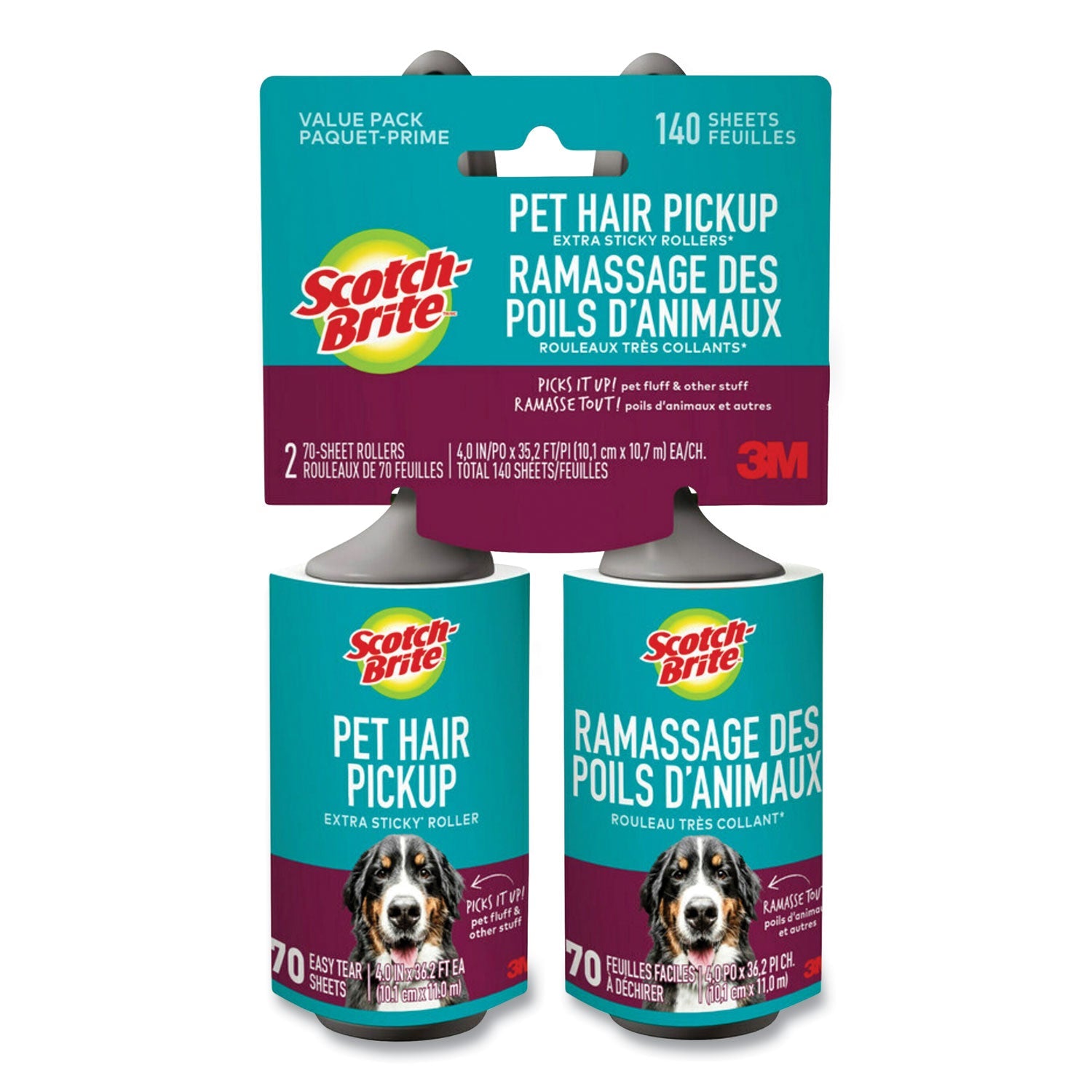 Pet Hair Pickup Lint Roller | 2-Pack