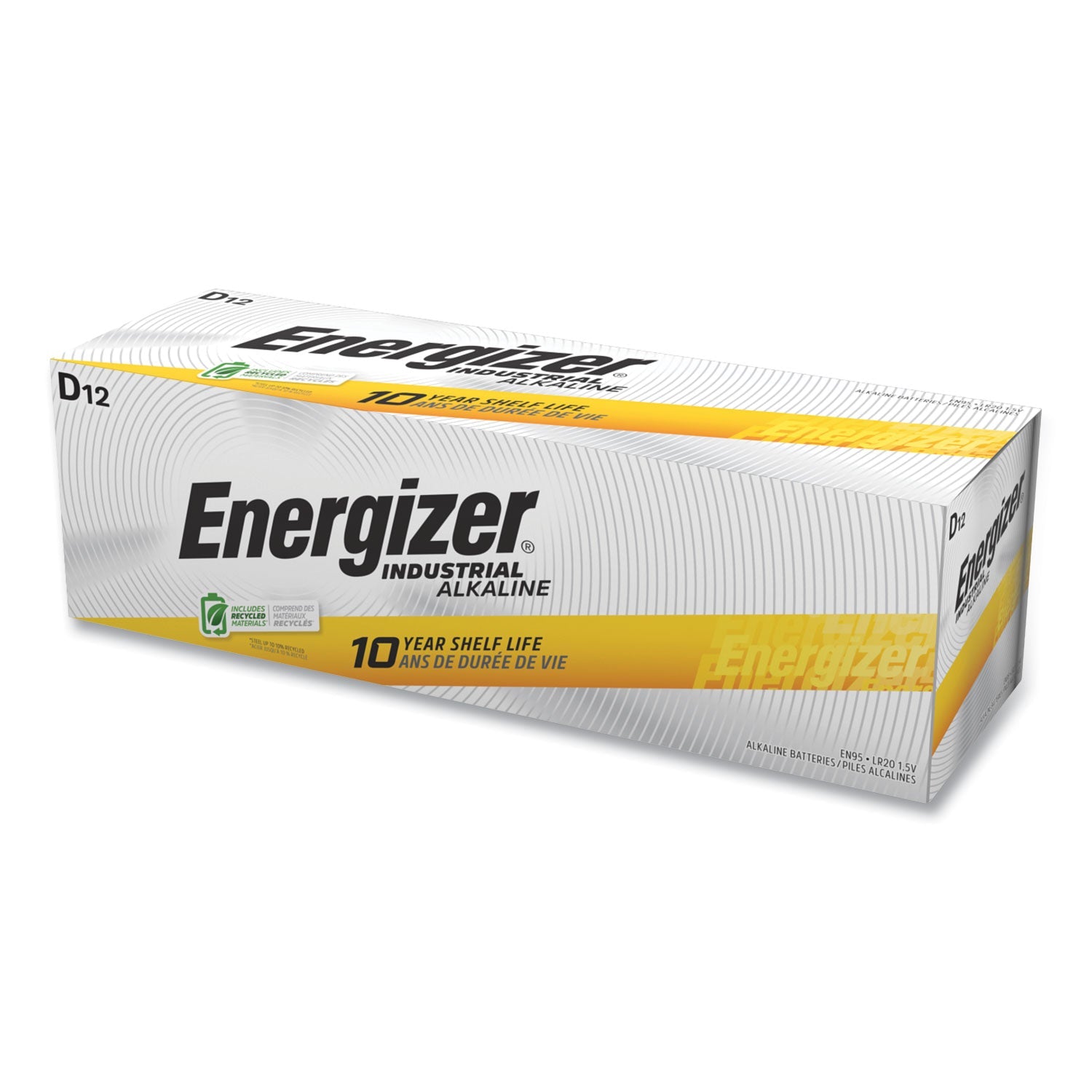 Industrial Alkaline D Batteries | 1.5V 12-Box