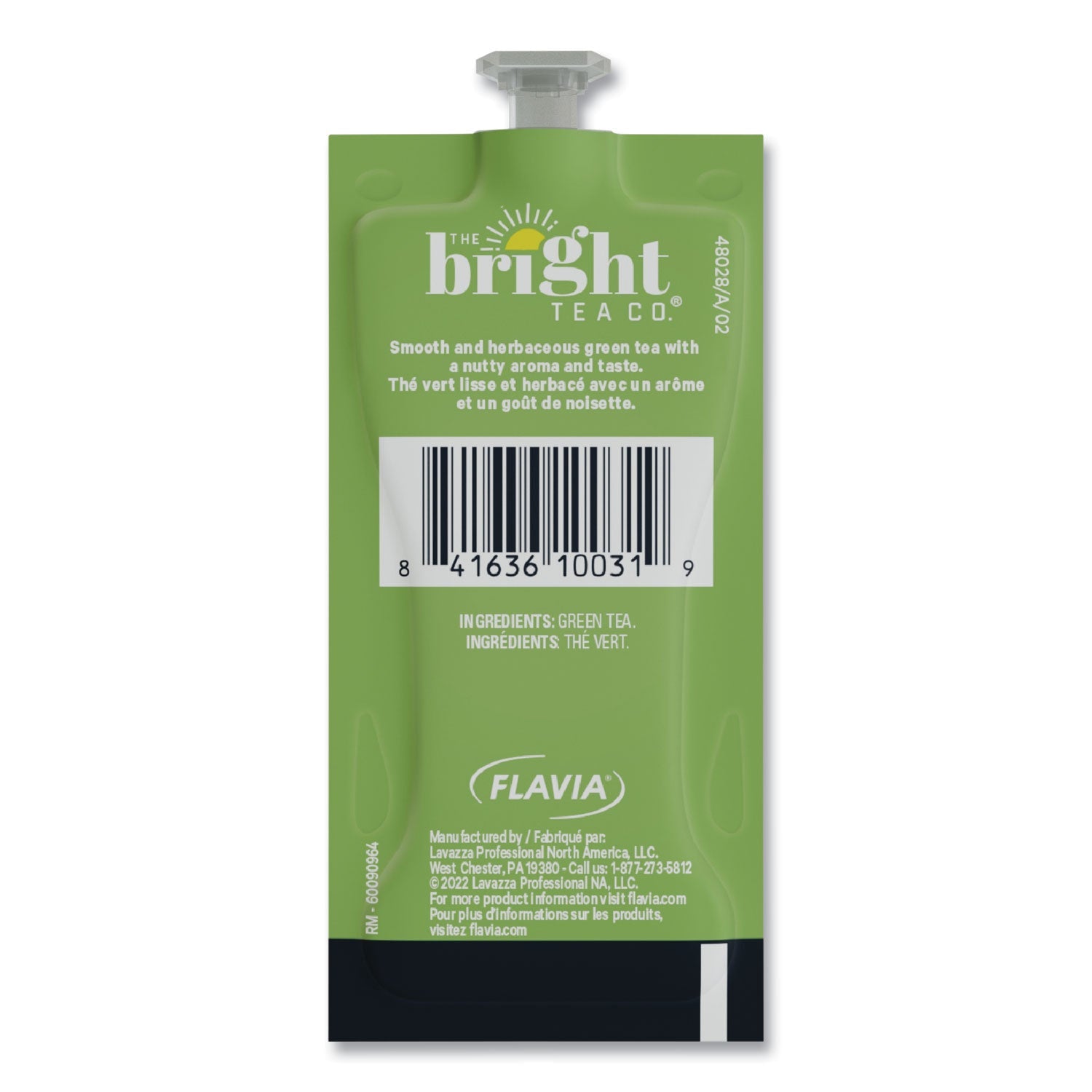FLAVIA® The Bright Tea Co. Select Green Tea Freshpack, 100/Carton
