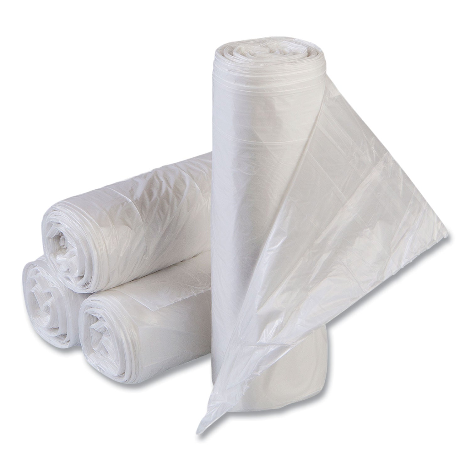 High-Density Can Liner | 16 Gal Clear, 50/Roll