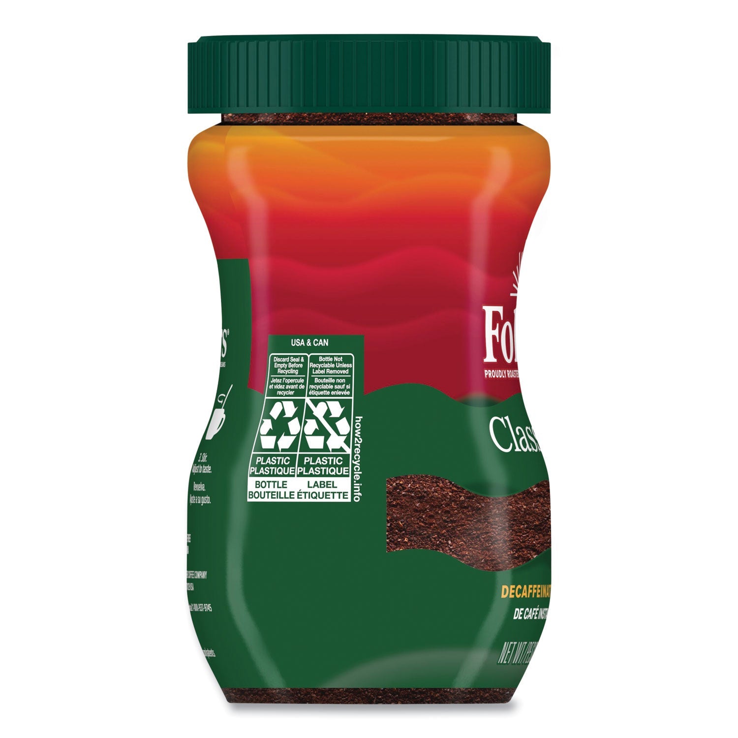 Folgers® Instant Coffee Crystals, Classic Decaf, 8 oz