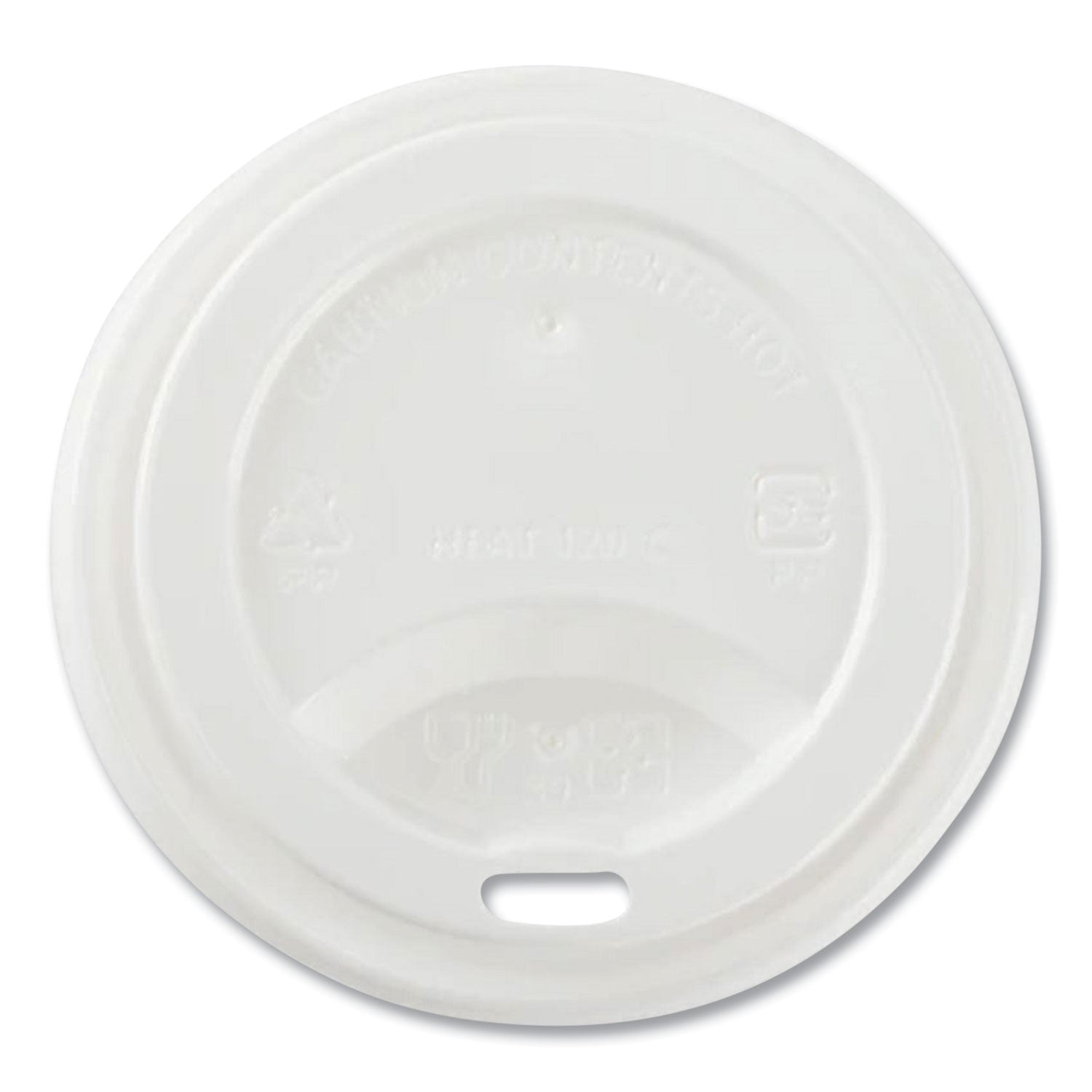 Hot Cup Lids | Sipper Lid for 8 oz Cups, White