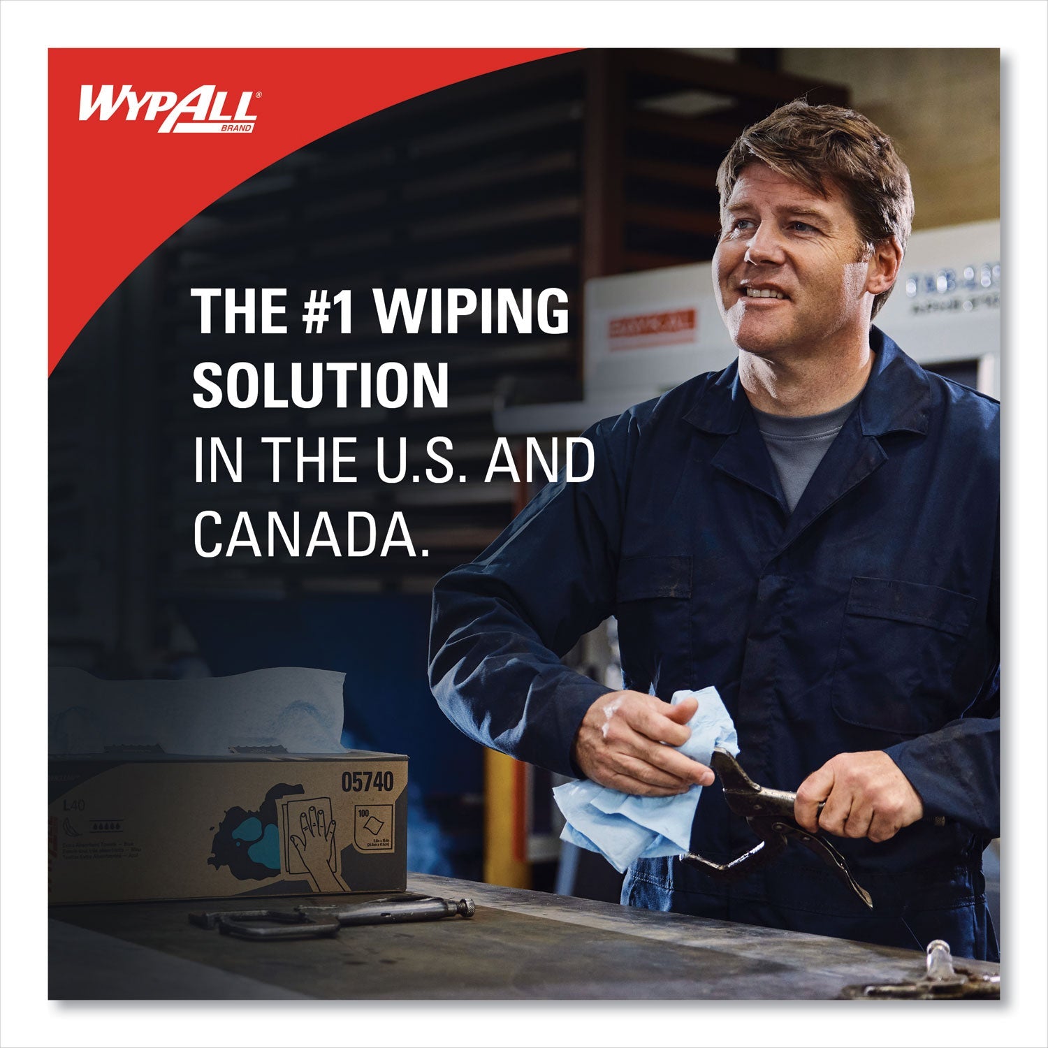 WypAll® L40 Towels, 1/4 Fold, 12.5 x 12, White, 56/Box, 18 Packs/Carton