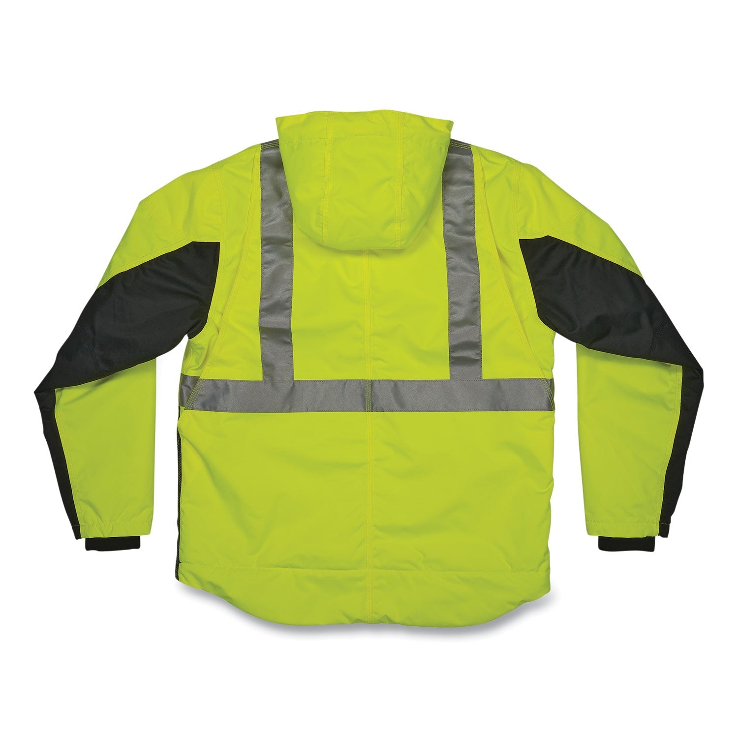 ergodyne® GloWear 8275 Class 2 Heavy-Duty Hi-Vis Workwear Sherpa Lined Jacket, Large, Lime