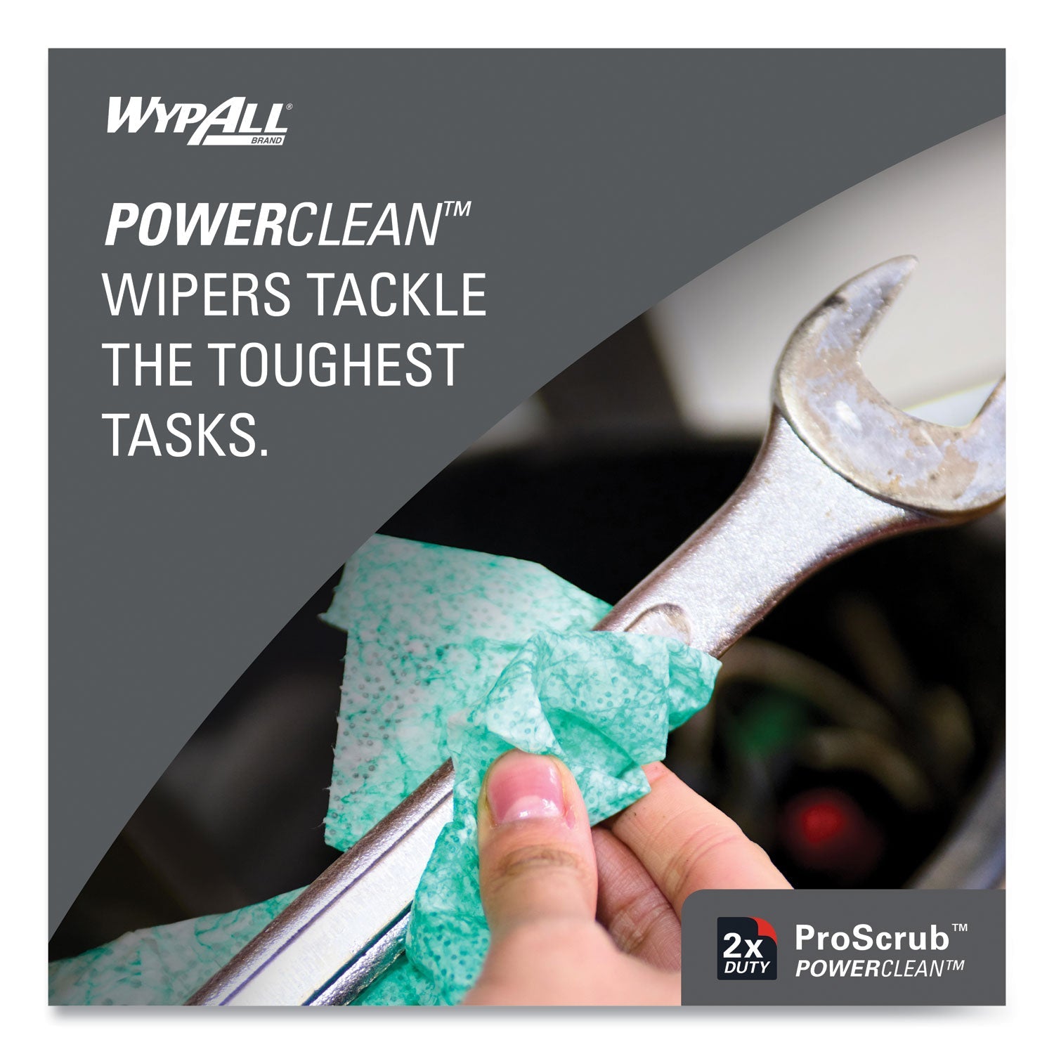 WypAll® Power Clean ProScrub Pre-Saturated Wipes, 9.5 x 12, Citrus Scent, Green, 75/Bucket, 6 Buckets/Carton