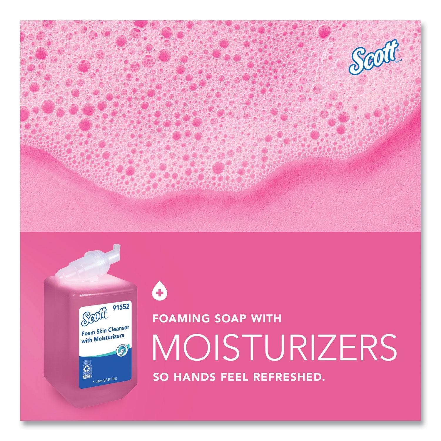 Scott® Pro Foam Skin Cleanser with Moisturizers Refill, Light Floral, 1,000 mL, 6/Carton