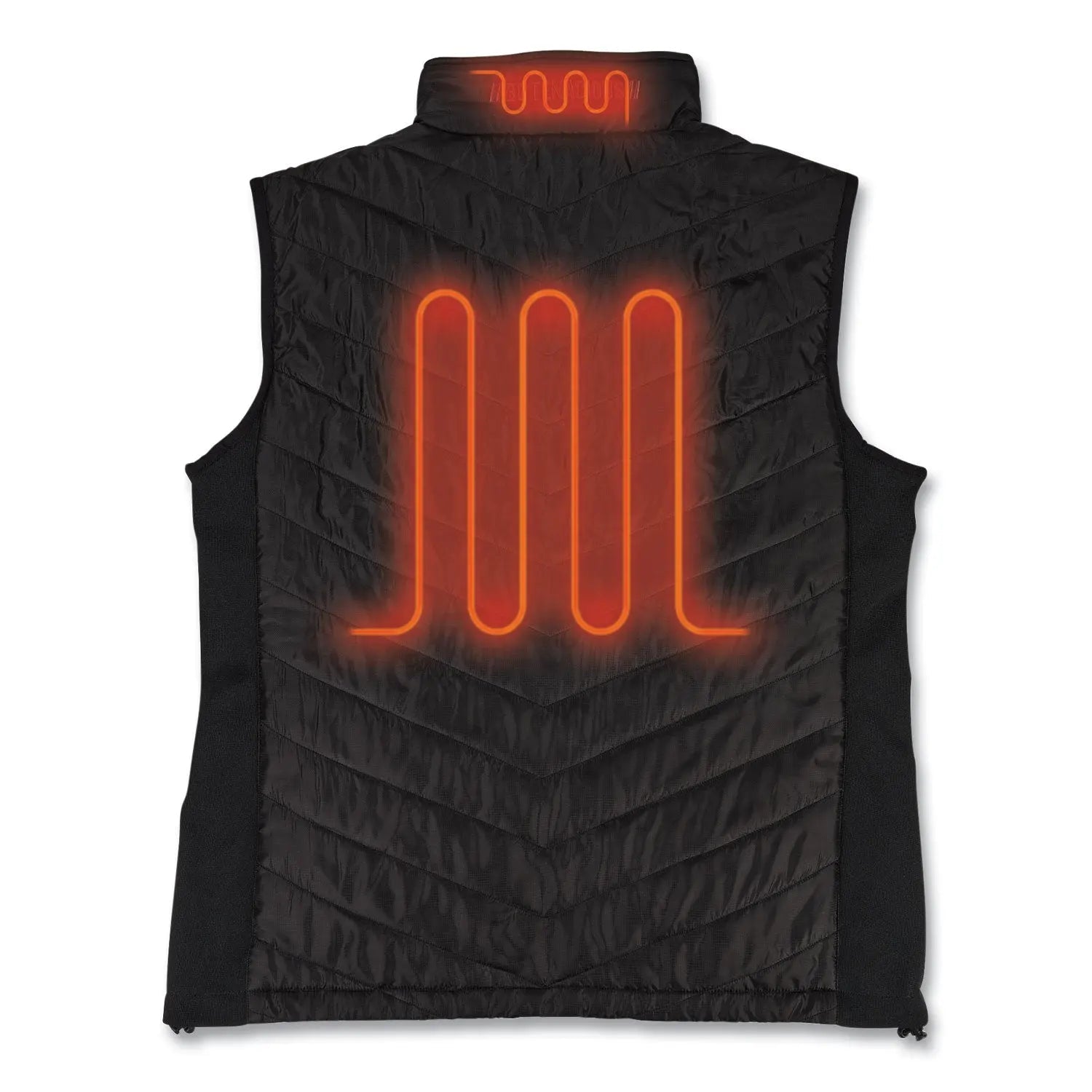 ergodyne® N-Ferno 6495 Rechargeable Heated Vest with Battery Power Bank, Fleece/Polyester, Large, Black