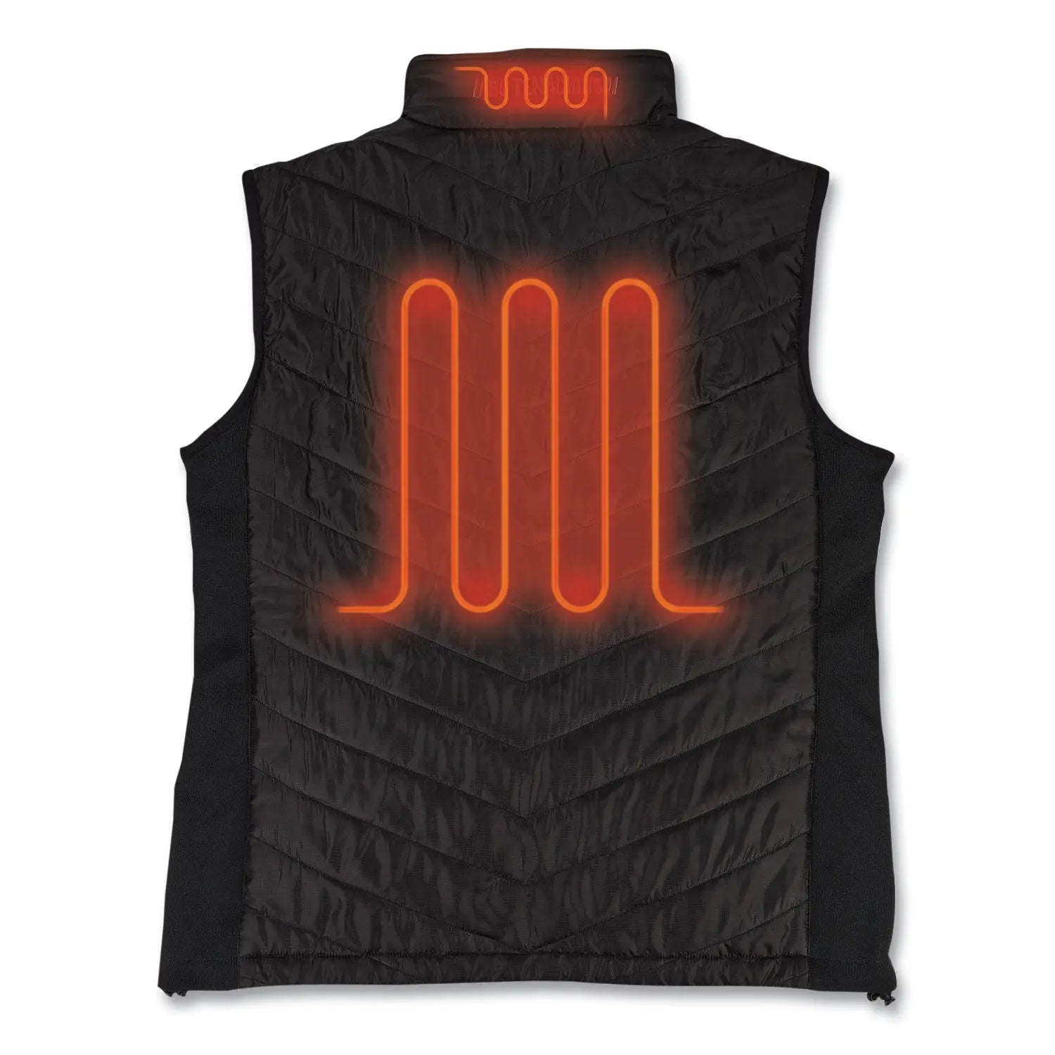 ergodyne® N-Ferno 6495 Rechargeable Heated Vest with Battery Power Bank, Fleece/Polyester, 4X-Large, Black