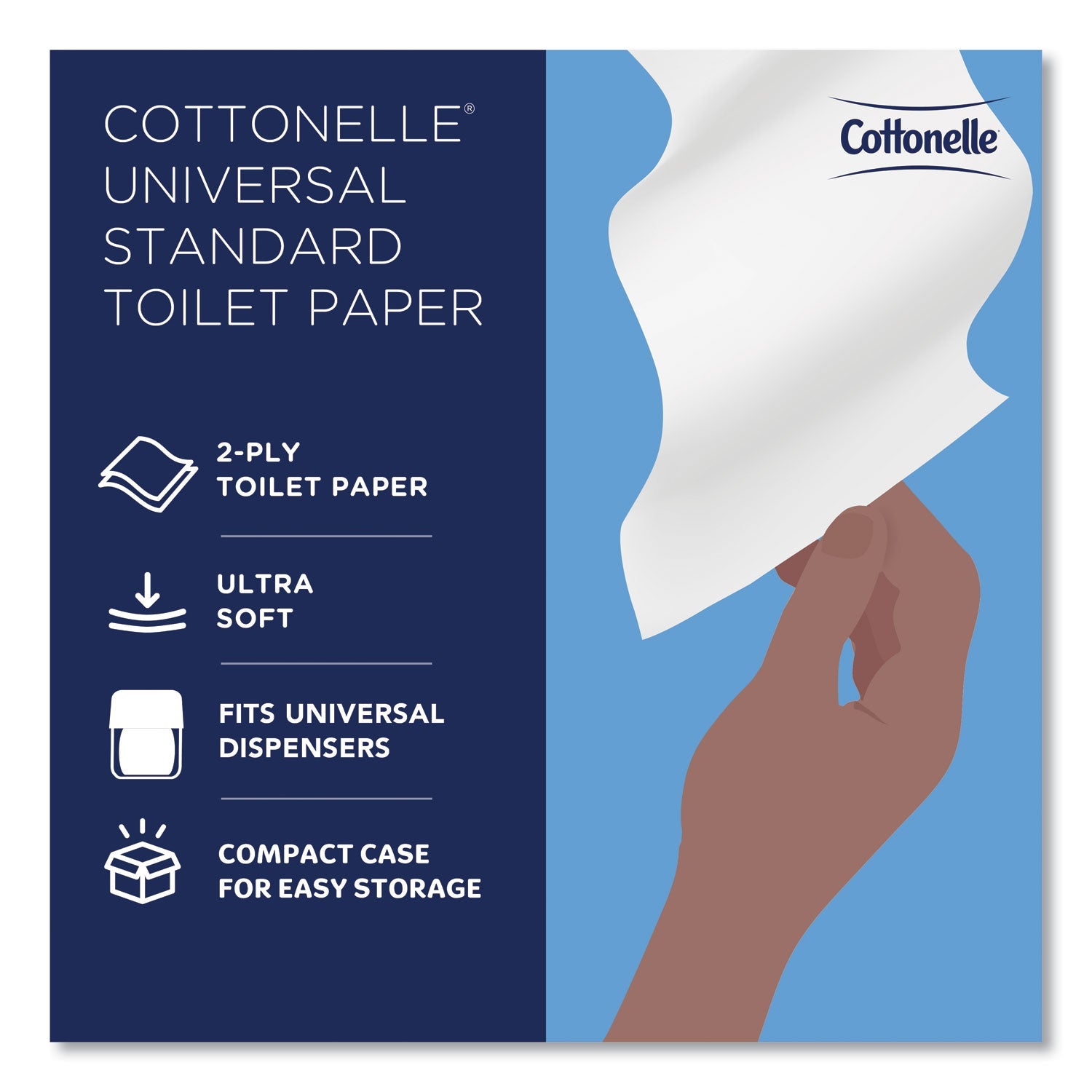 Cottonelle® 2-Ply Bathroom Tissue, Septic Safe, White, 451 Sheets/Roll, 20 Rolls/Carton