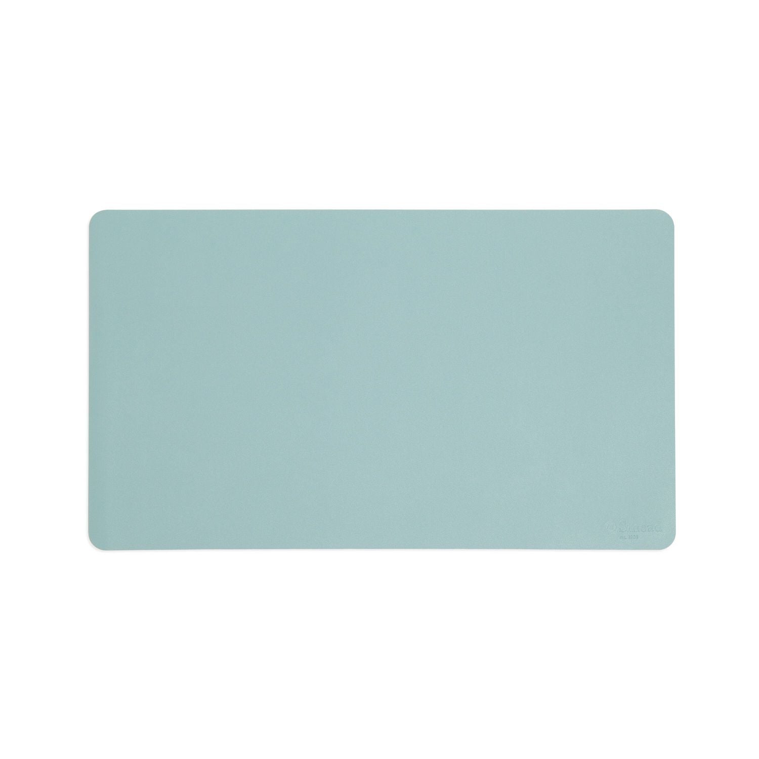 Smead Vegan Leather Desk Pads, 23.6" x 13.7", Light Blue