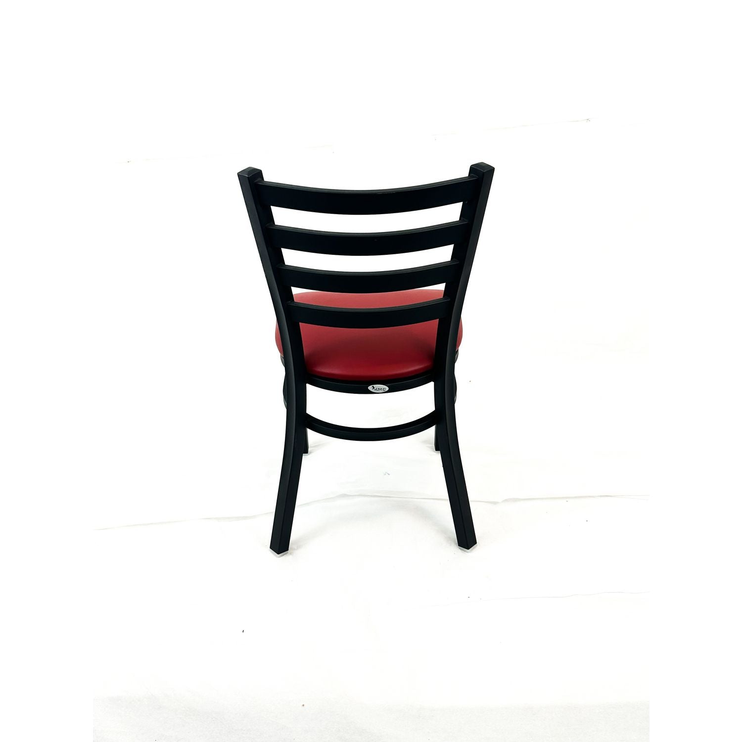 JMC Furniture White Horse Series Side Chairs, Supports Up to 300 lb, 18" Seat Height, Burgundy Seat, Black Back, Black Base - Bloom Skins