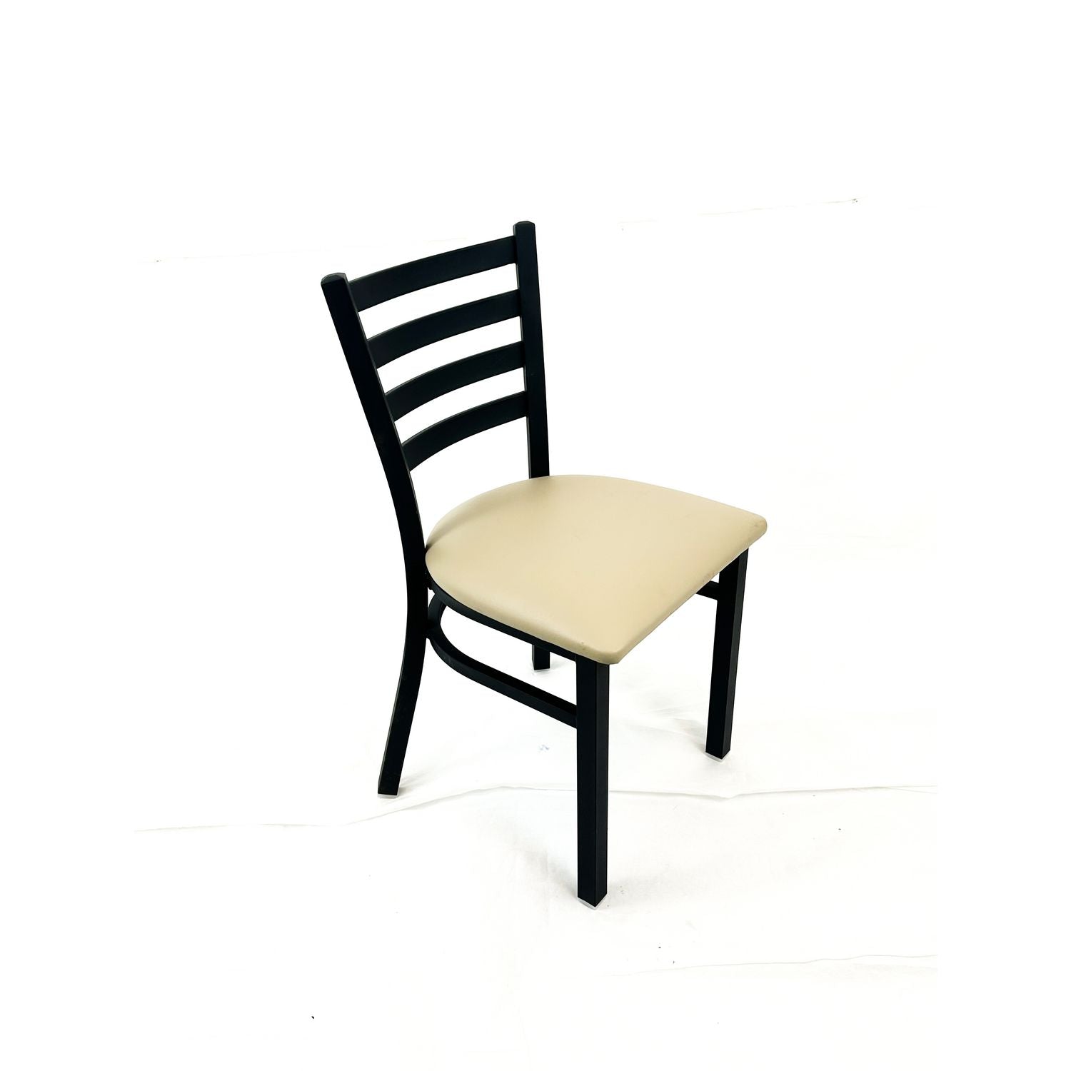 JMC Furniture White Horse Series Side Chairs, Supports Up to 300 lb, 18" Seat Height, Taupe Seat, Black Back, Black Base - Bloom Skins