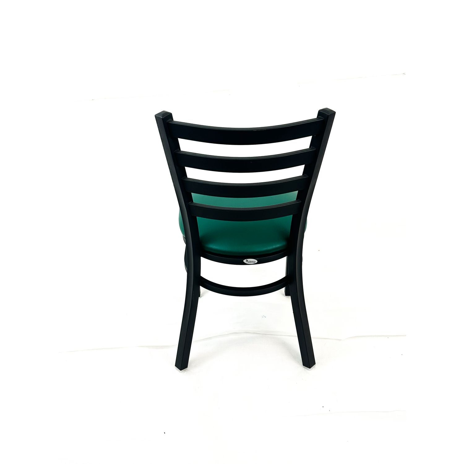 JMC Furniture White Horse Series Side Chairs, Supports Up to 300 lb,18" Seat Height, Green Seat, Black Back, Black Base - Bloom Skins