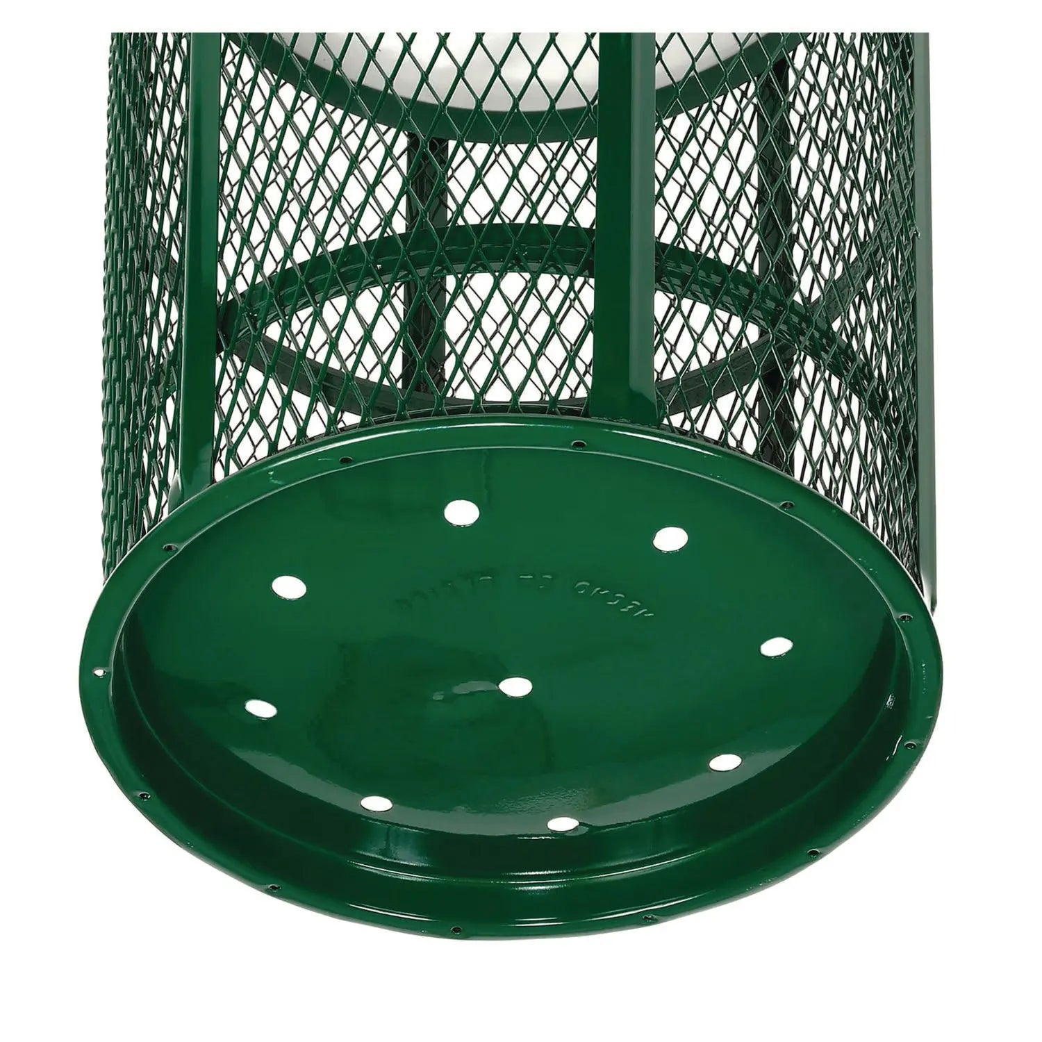 Global Industrial® Steel Mesh Corrosion Resistant Trash Can, 48 gal, Green