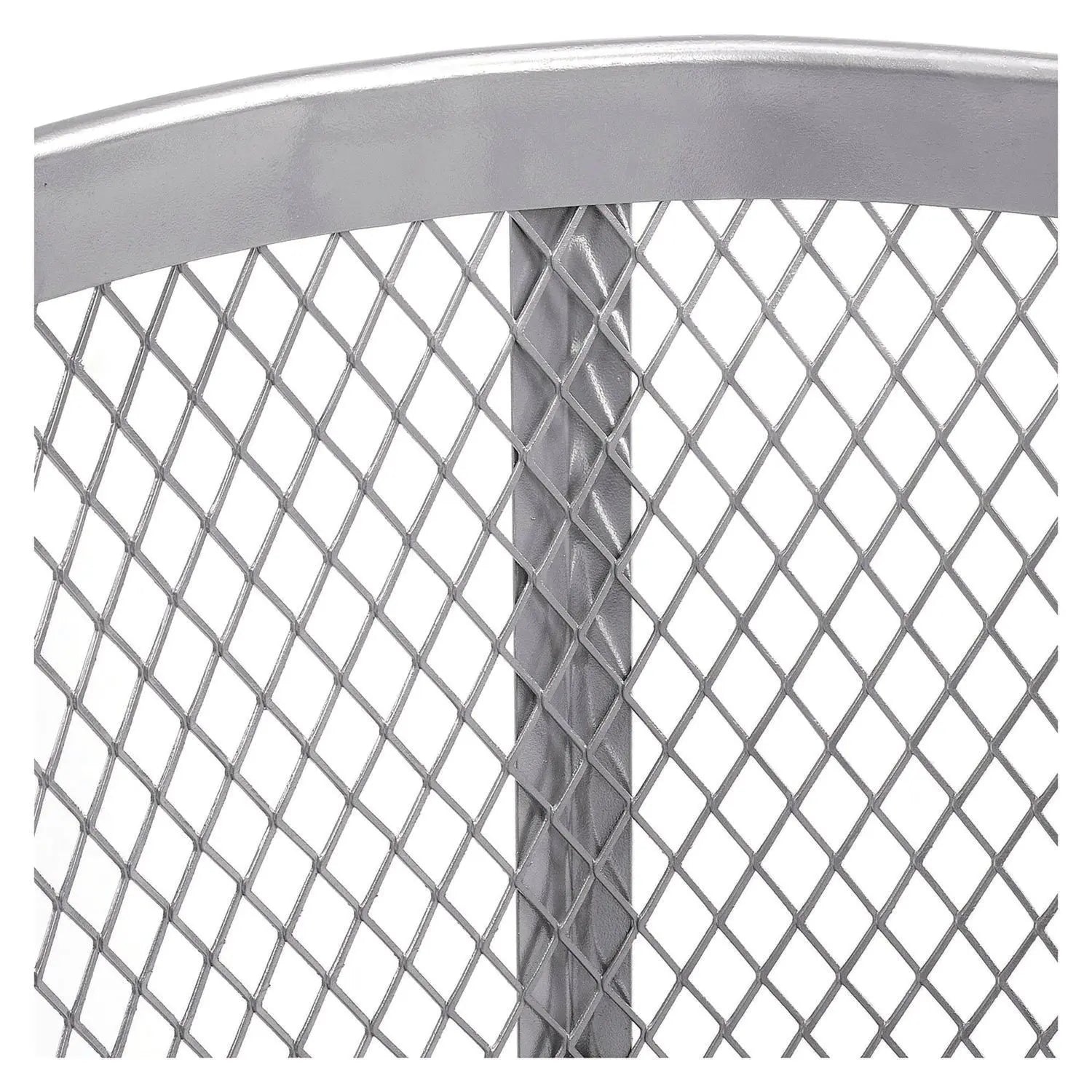 Global Industrial® Steel Mesh Corrosion Resistant Trash Can, 48 gal, Silver