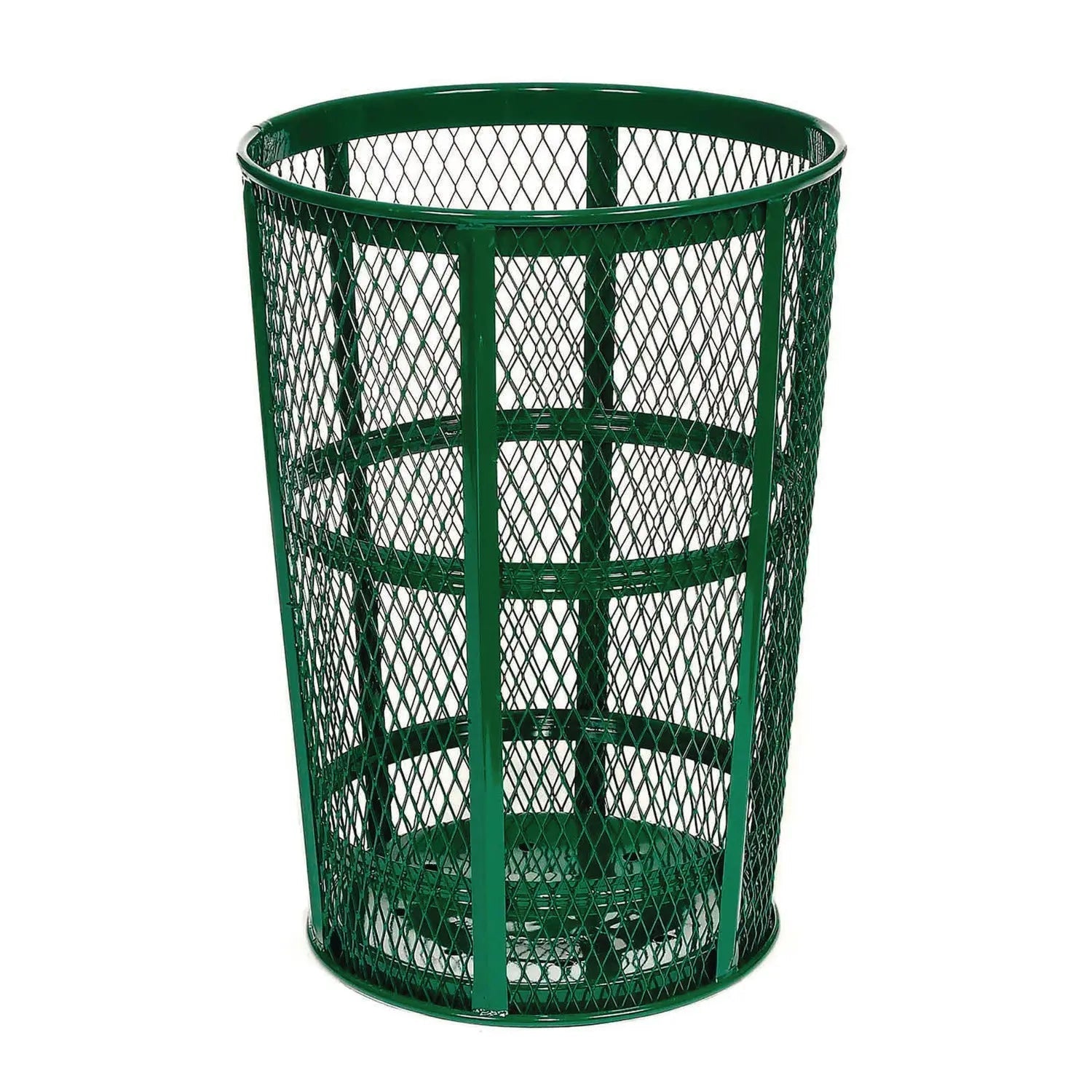 Global Industrial® Steel Mesh Corrosion Resistant Trash Can, 48 gal, Green