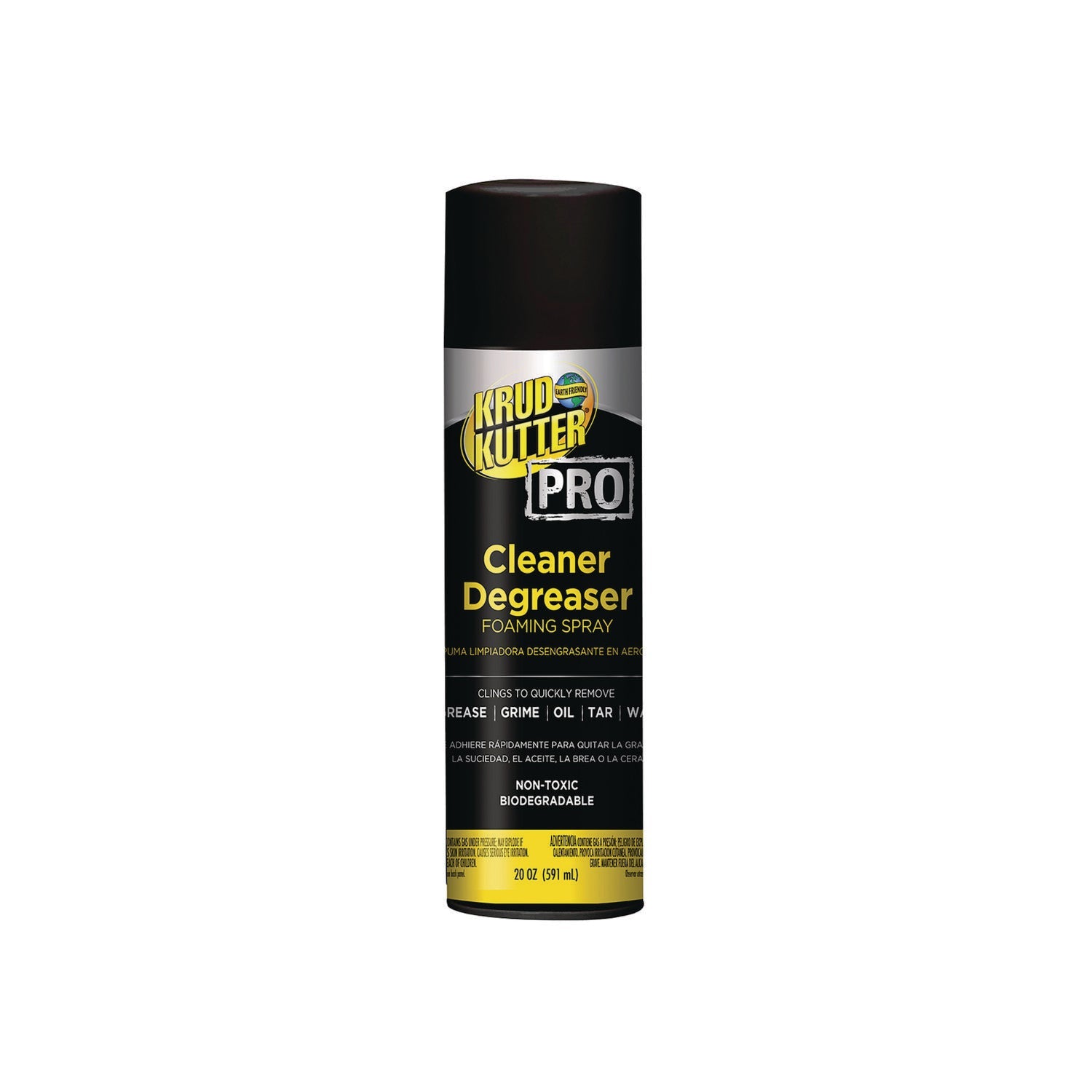 KRUD KUTTER® PRO Ready-To-Use Cleaner Degreaser Foaming Spray, 20 oz Aerosol Can, 6/Carton