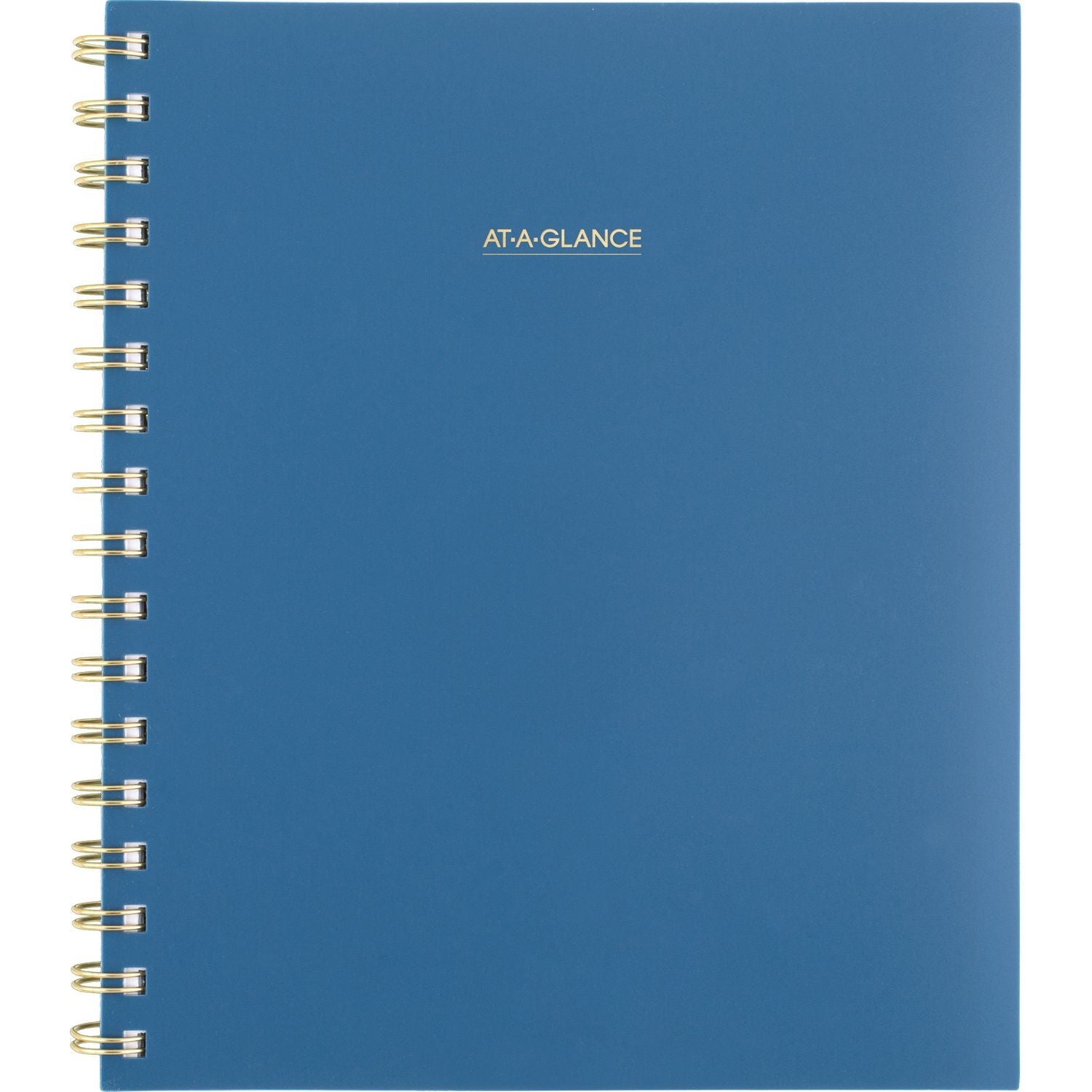 AT-A-GLANCE® Harmony Weekly/Monthly Poly Planner, 8.88 x 7.69, Blue/Gold Cover, 13-Month (Jan to Jan): 2025 to 2026