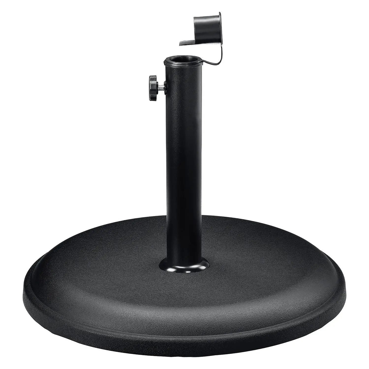 Global Industrial® Umbrella Base, Round, Concrete, 33 lb Capacity, 18 x 18 x 13.5, Black
